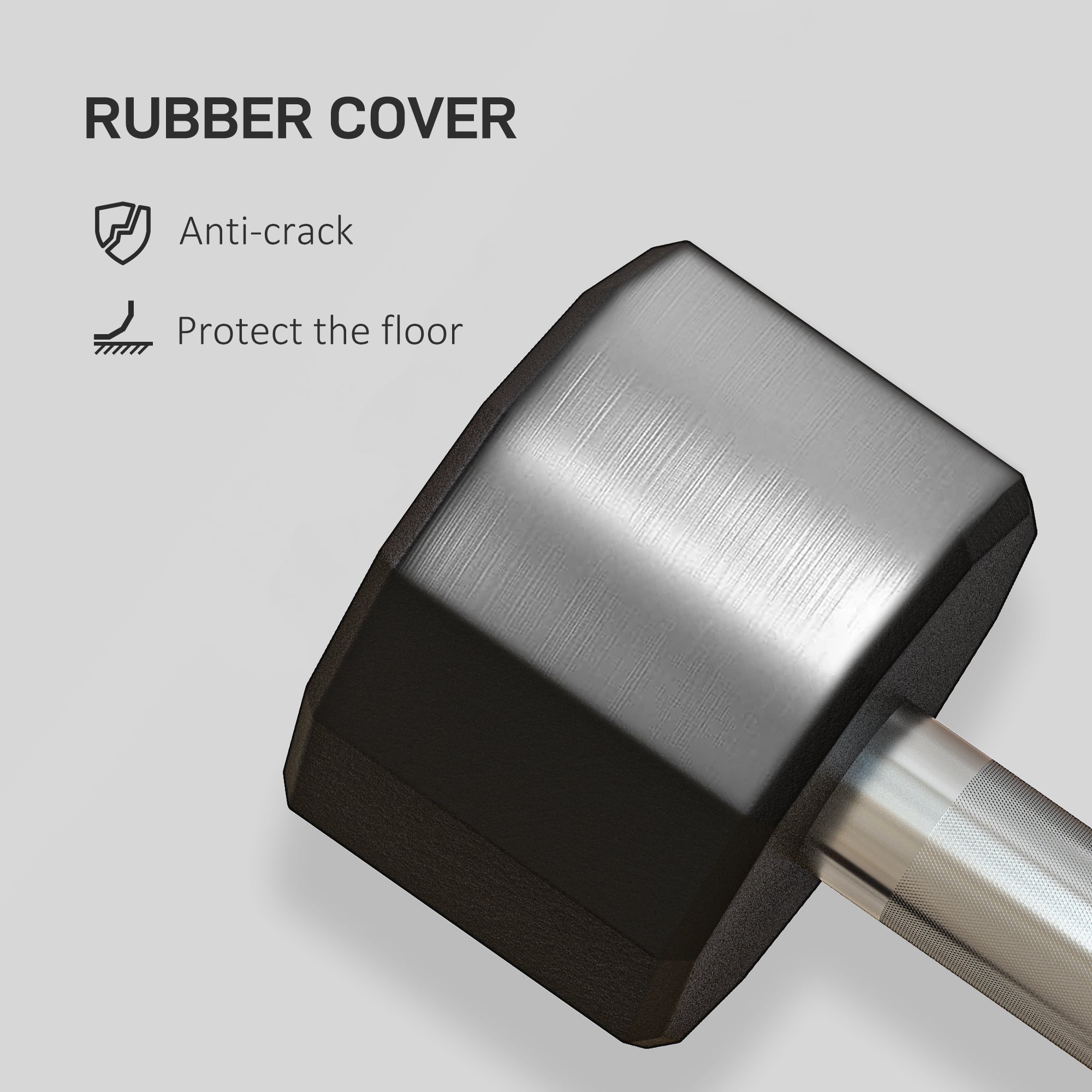 SPORTNOW Dumbbells Weights Set with 12-Sided Shape and Non-Slip Grip for Men Women Home Gym Workout, 2 x 4kg