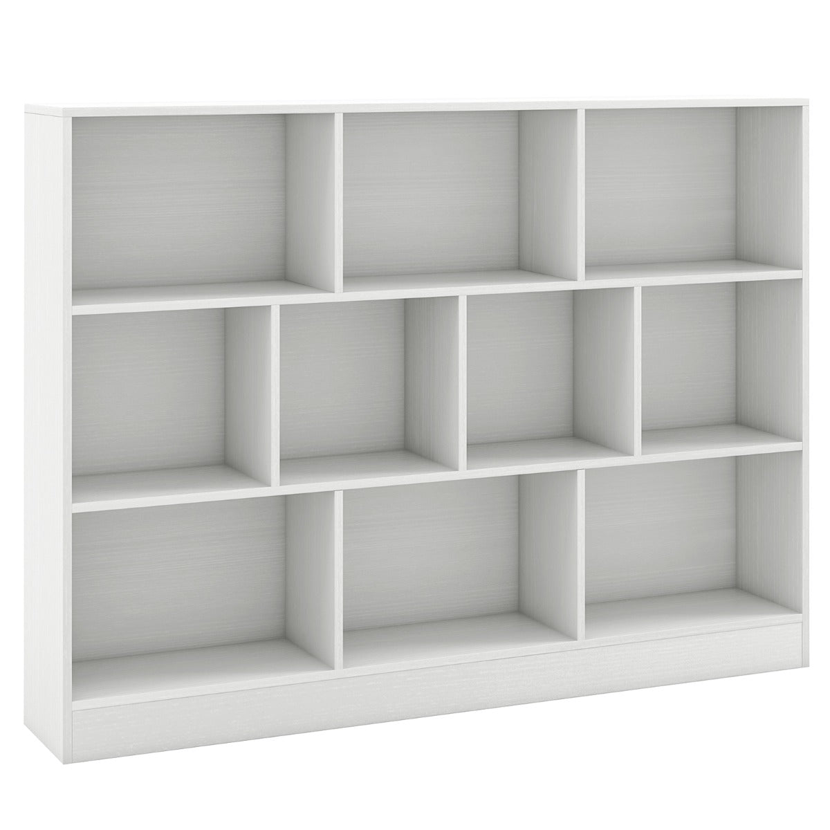 10-Cube Bookshelf with 2 Anti-Tipping Kits for Living Room Kid‚Äôs Room-White
