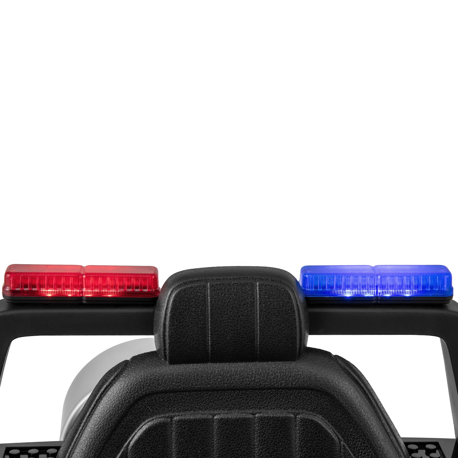 12V Kid Ride on Police Car with Remote Control for Children-Black