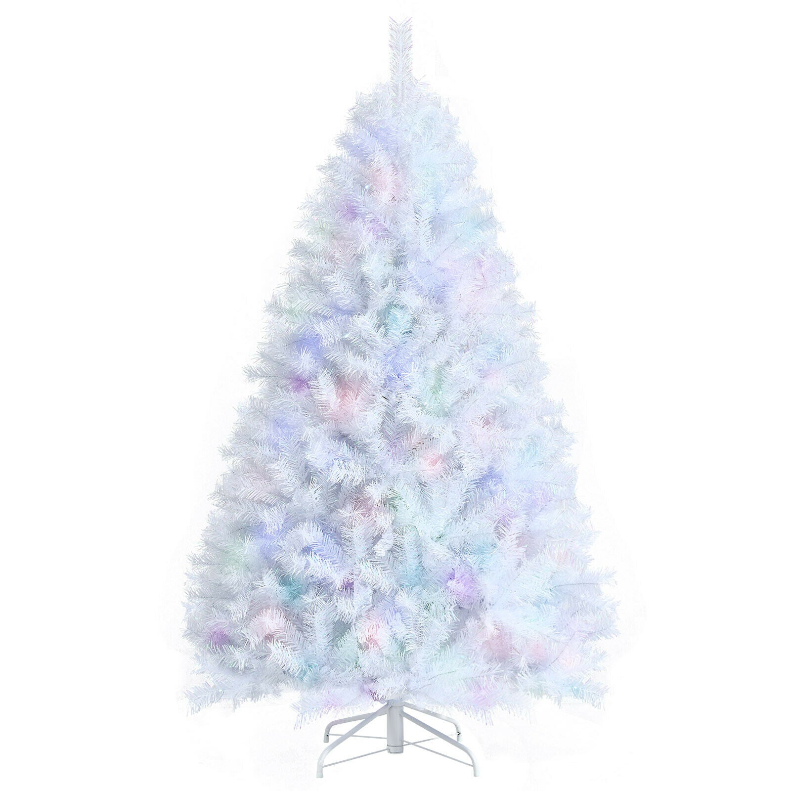 150CM White Hinged Artificial Christmas Tree with 792 Tips