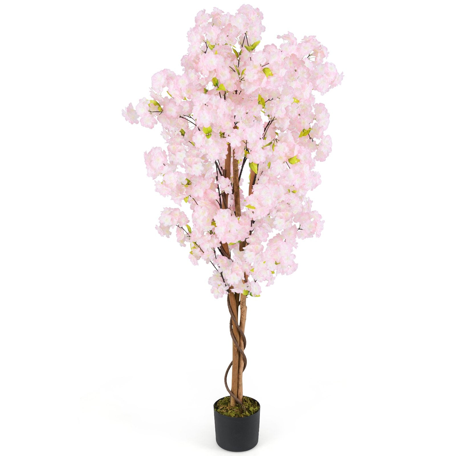 150CM Tall Artificial Cherry Blossom Tree Faux Flower Plant in Nursery Pot-1 Pack