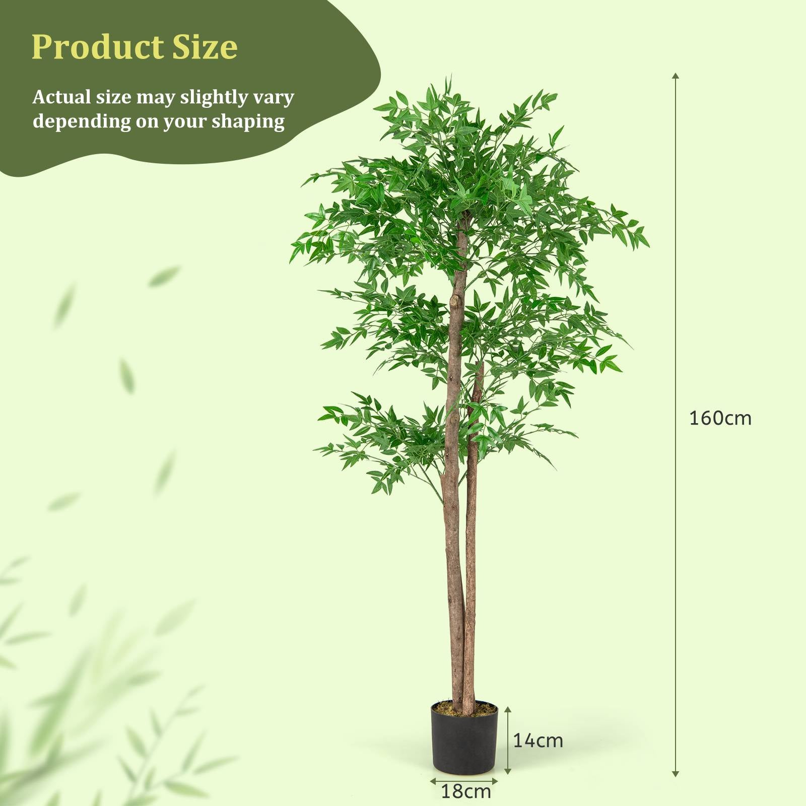 150 CM Artificial Bamboo Tree Faux Bamboo Plant
