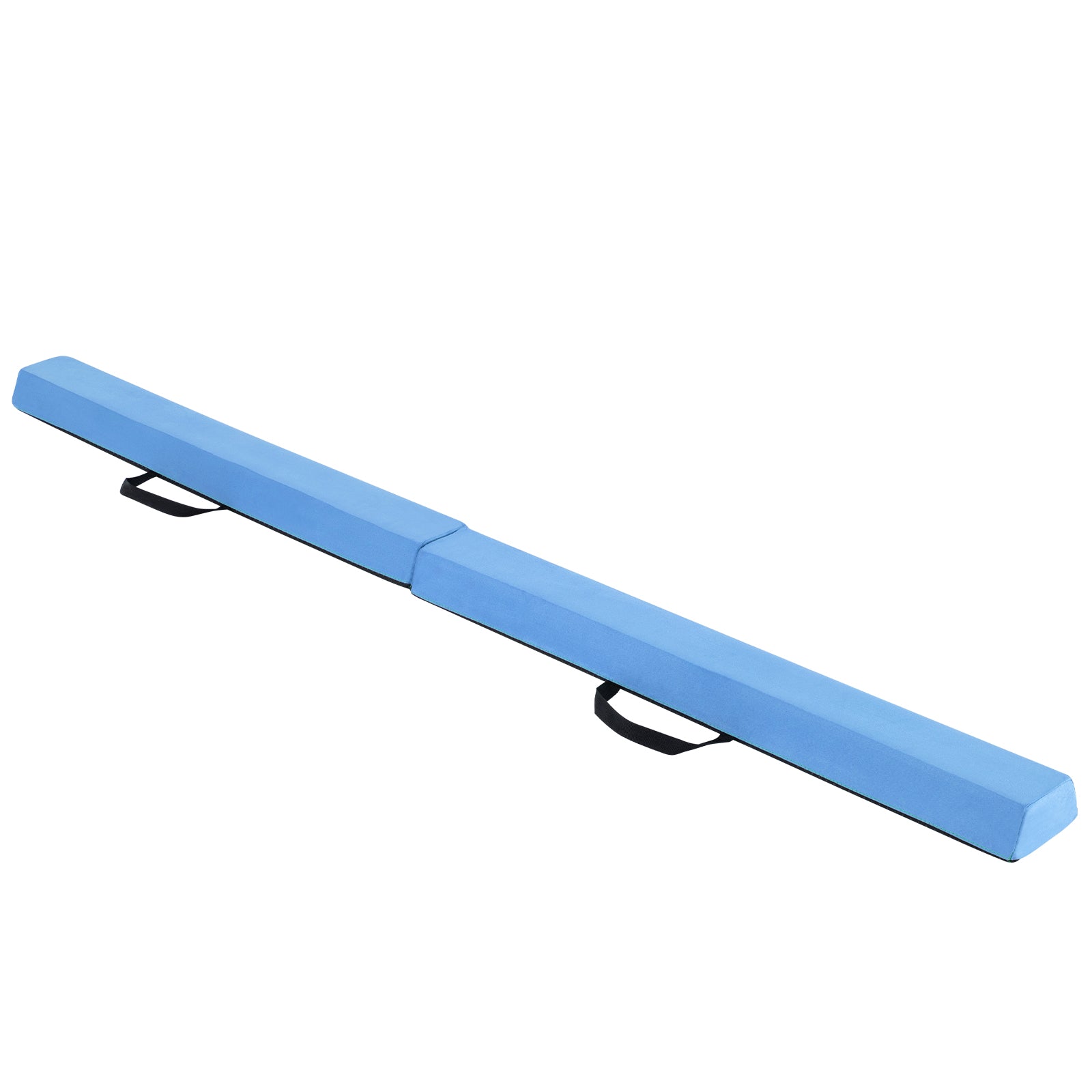210 CM Folding Balance Beam with Removable Suede Cover and Non-slip Bottom for Kids-Navy