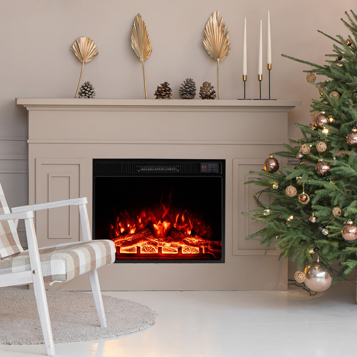 23‚Äù Electric Fireplace 750W/1500W Fireplace Insert