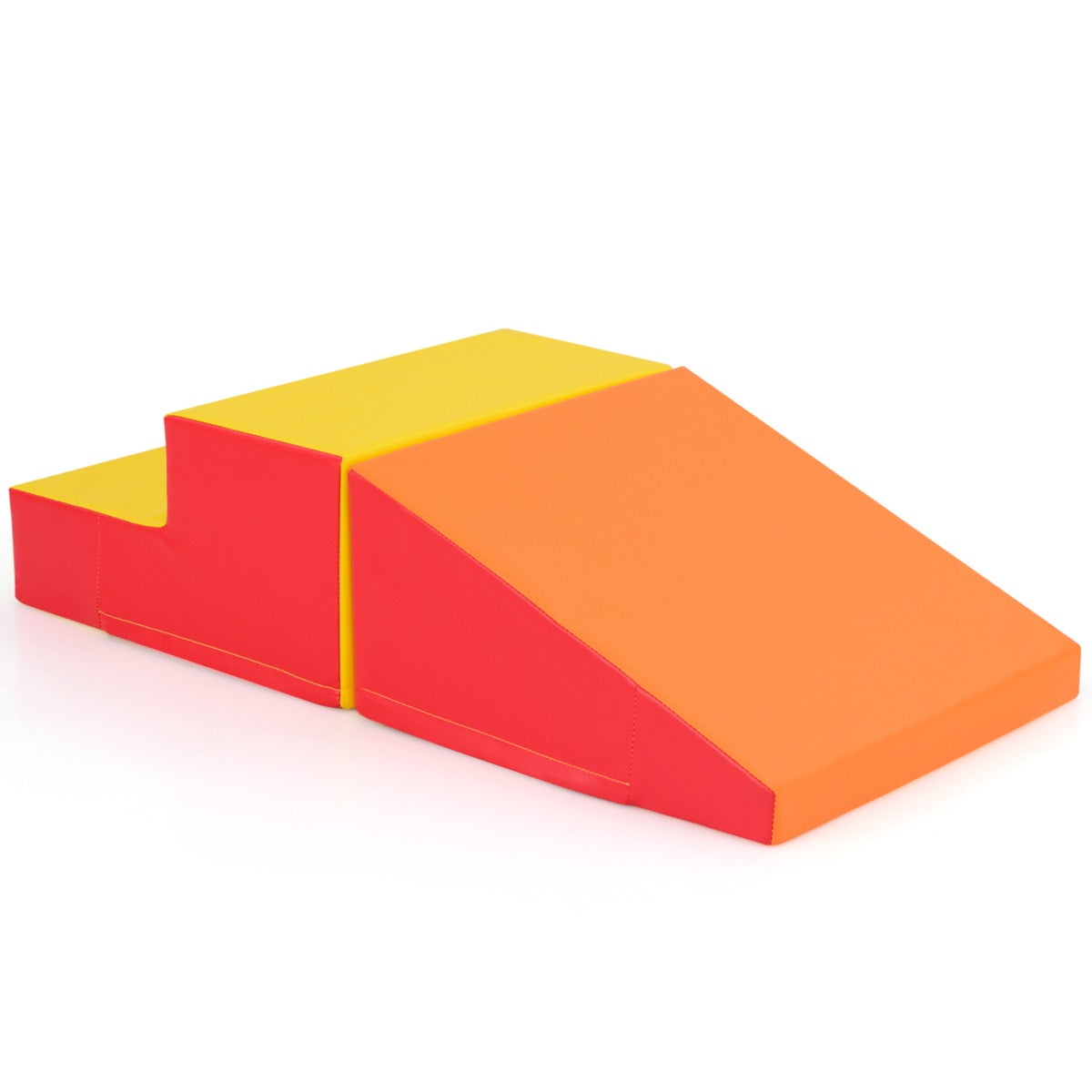 2-Piece Step and Slide Climber for Infants and Toddlers-Orange