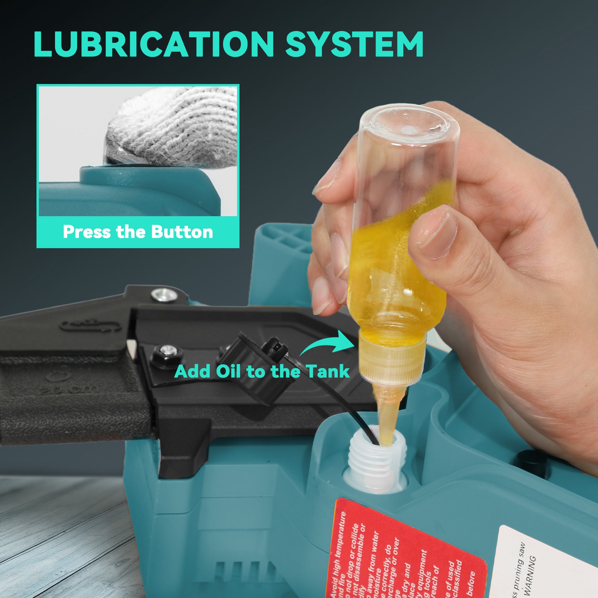 Outsunny 8 Inch Electric Chainsaw, Cordless Mini Chain Saw with Brushless Motor, 2 x 4000mAh Batteries and Safety Lock, Handheld Portable Wood Pruning Saw for Trimming Cutting, Blue