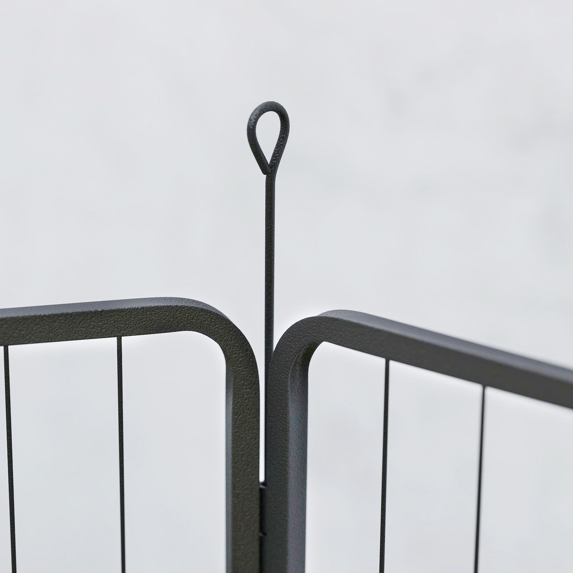 PawHut 6 Panels Dog Playpen, Portable Detachable Puppy Pen with Door, for Large Dogs, 100cm High, Grey