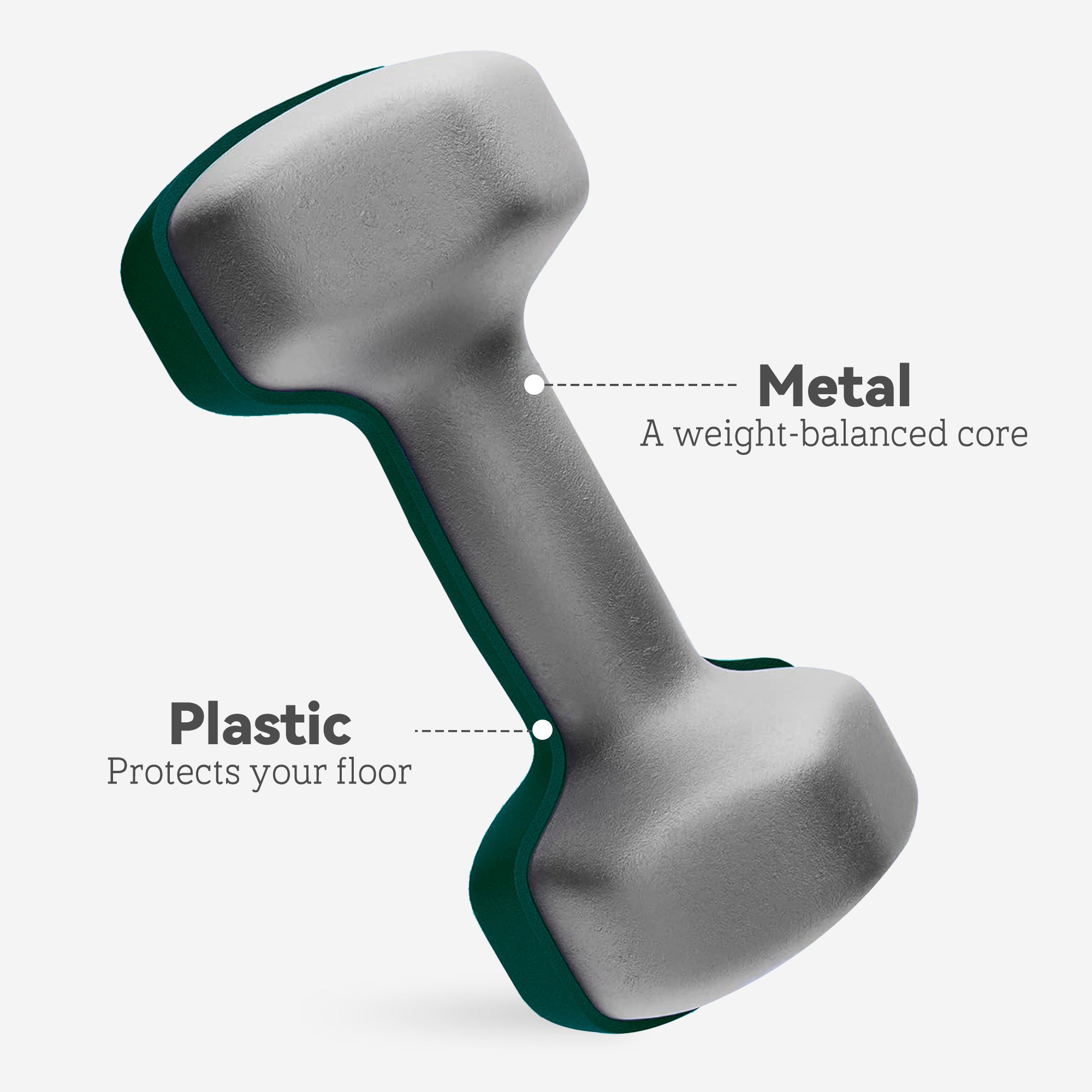 SPORTNOW Dumbbells Set with Storage Rack, 2 x 1kg, 2 x 3kg, 2 x 5kg, Green