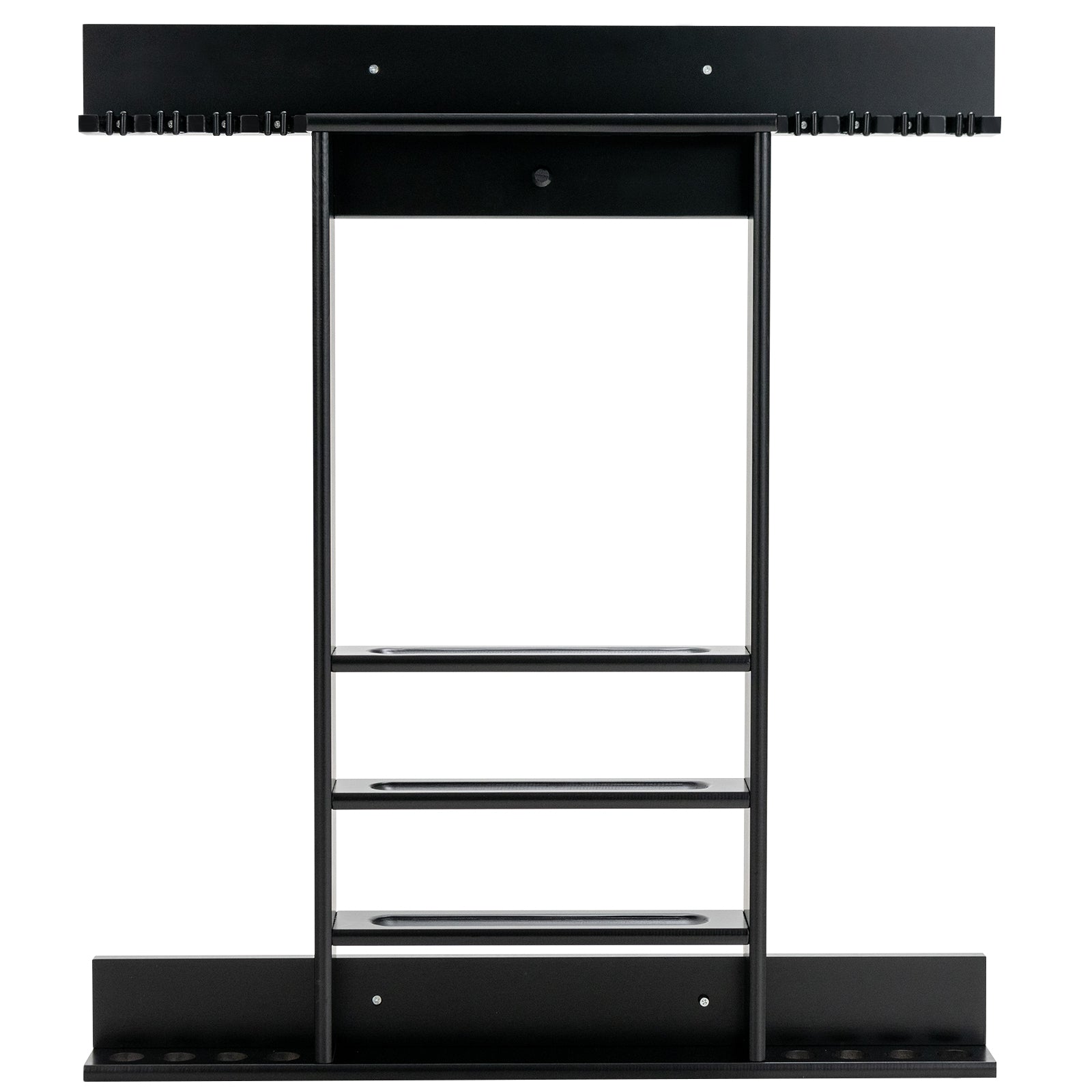 Wall Mounted Billiard Stick Holder Pool Cue Rack Only-Black