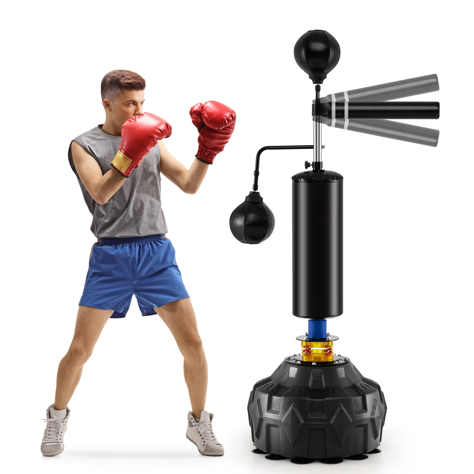 Boxing Speed Trainer Freestanding 360¬∞ Spinning Bar
