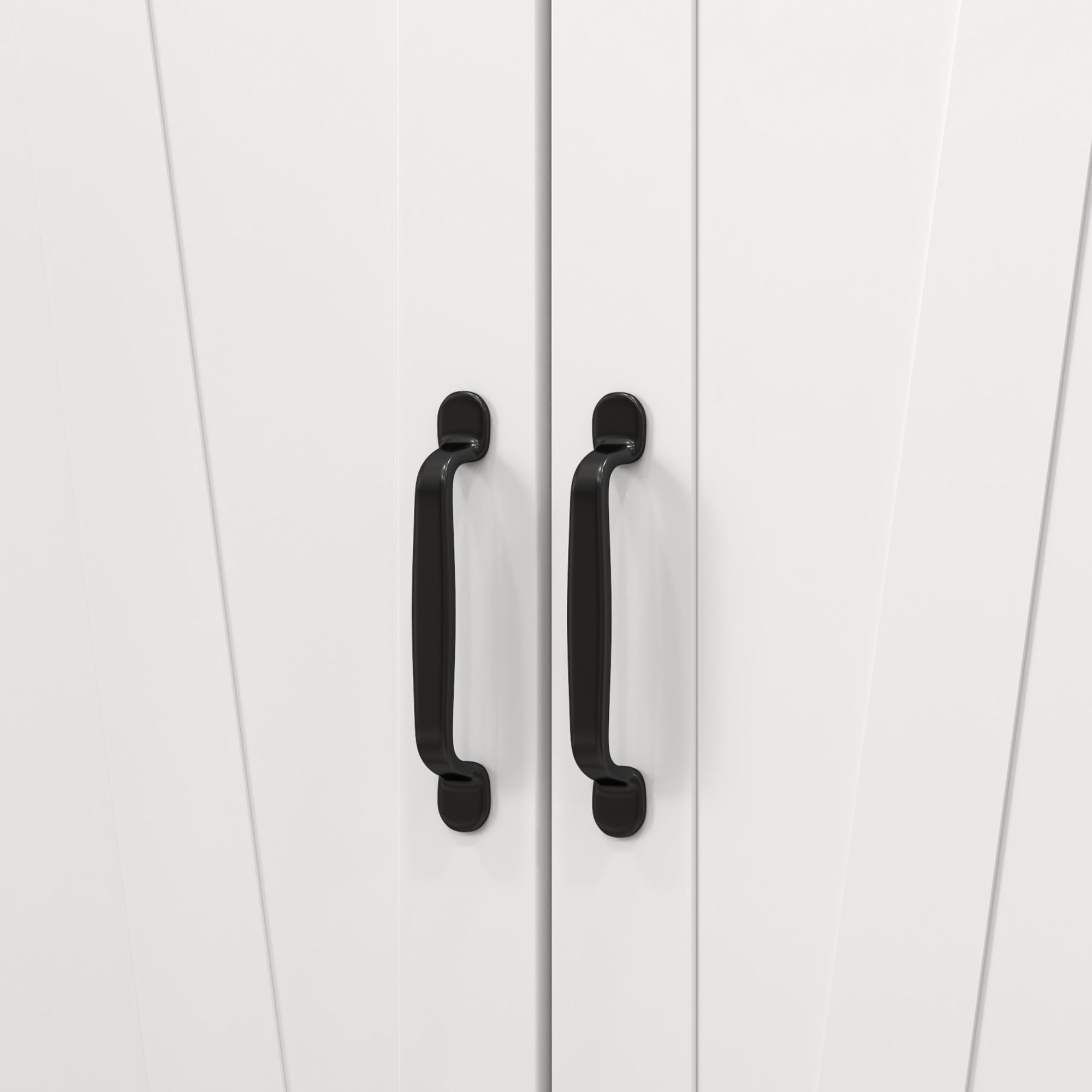 HOMCOM Multi-Storage Farmhouse Style Cabinet - White