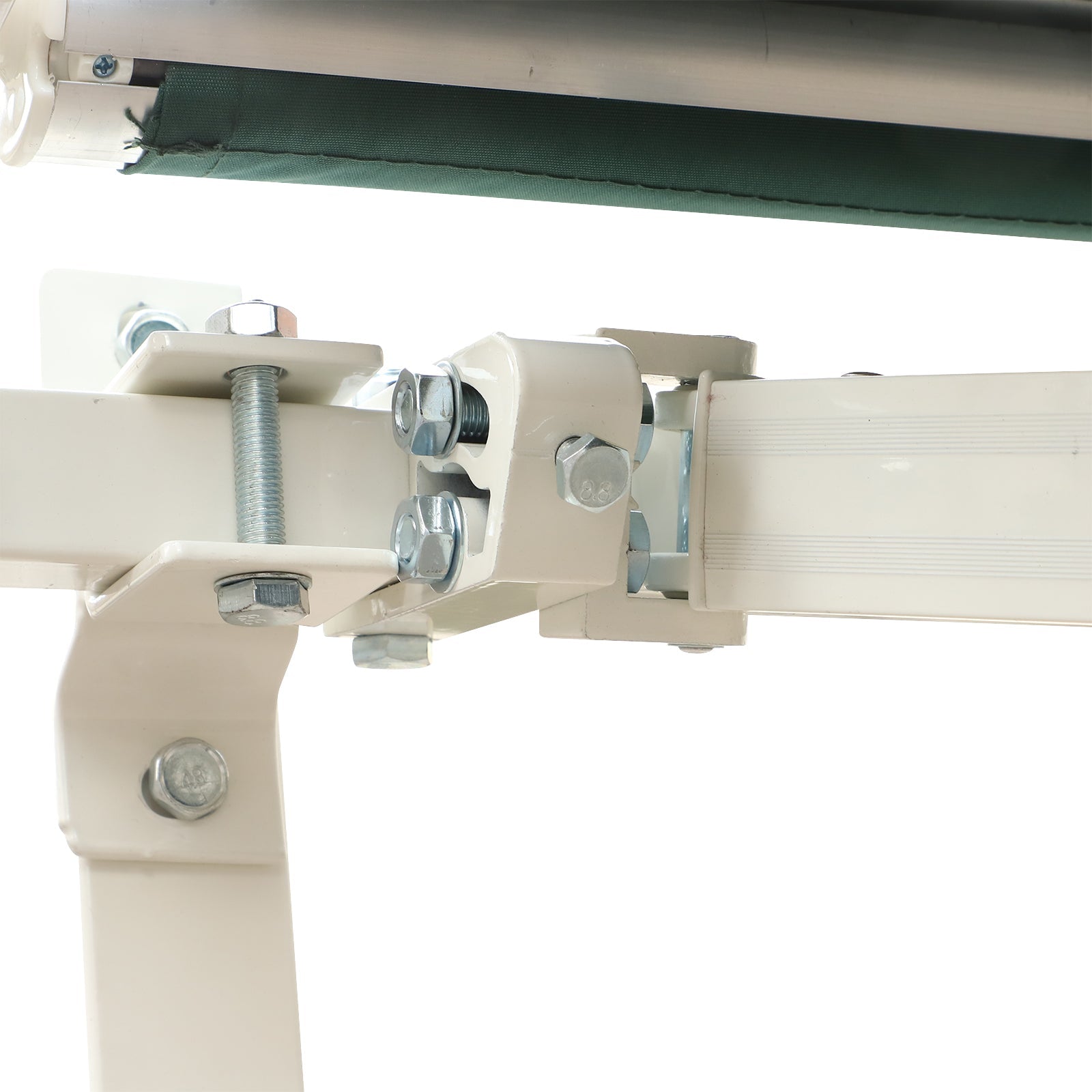 Outsunny Manual Retractable Awning, 3.5x2.5 m-Green