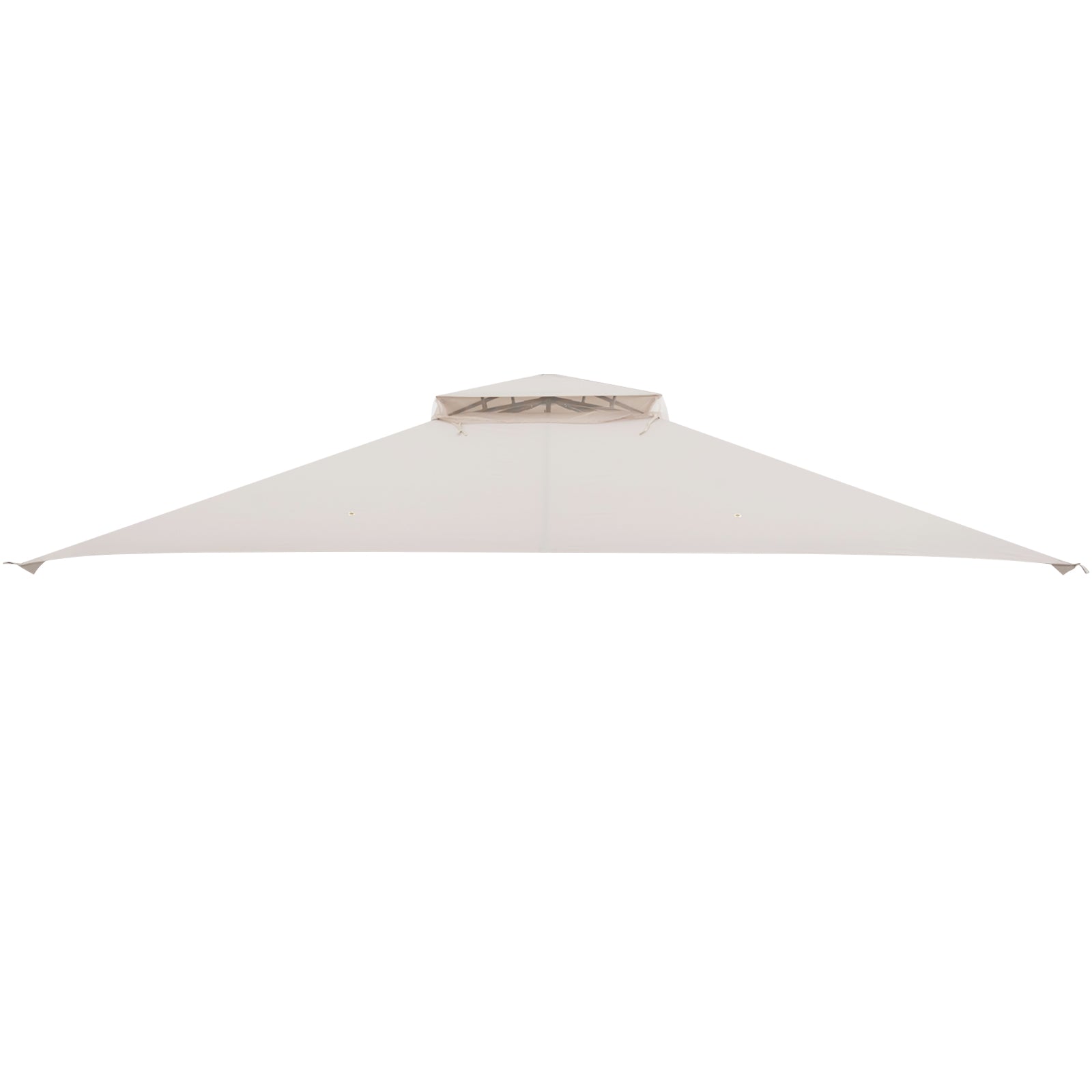 368 x 303CM Gazebo Replacement Top with Air Vent and Drainage Holes-Beige