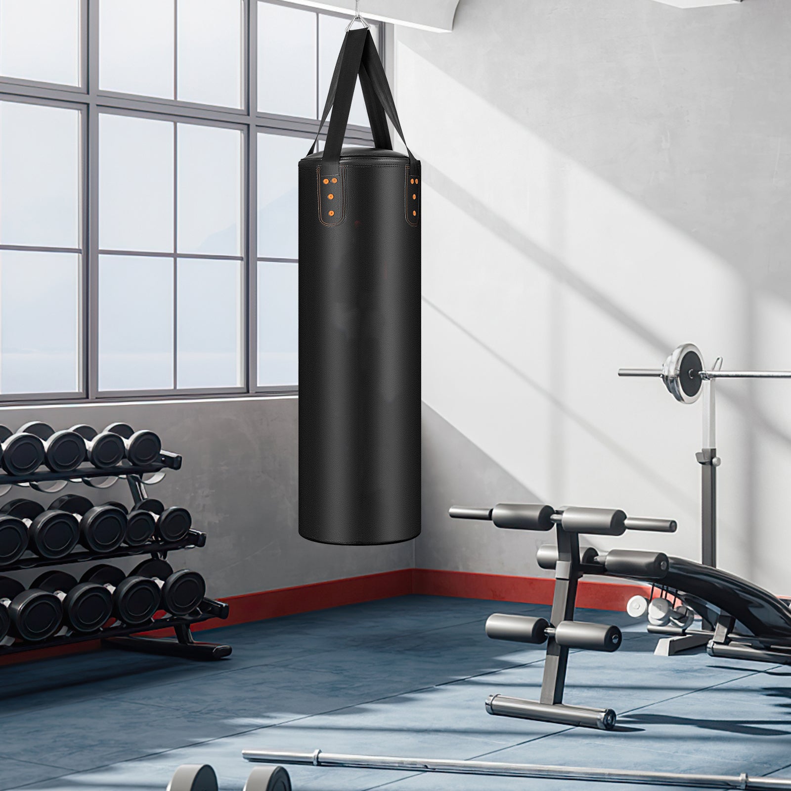 4-In-1 Hanging Boxing Bag Set with 12OZ Boxing Gloves