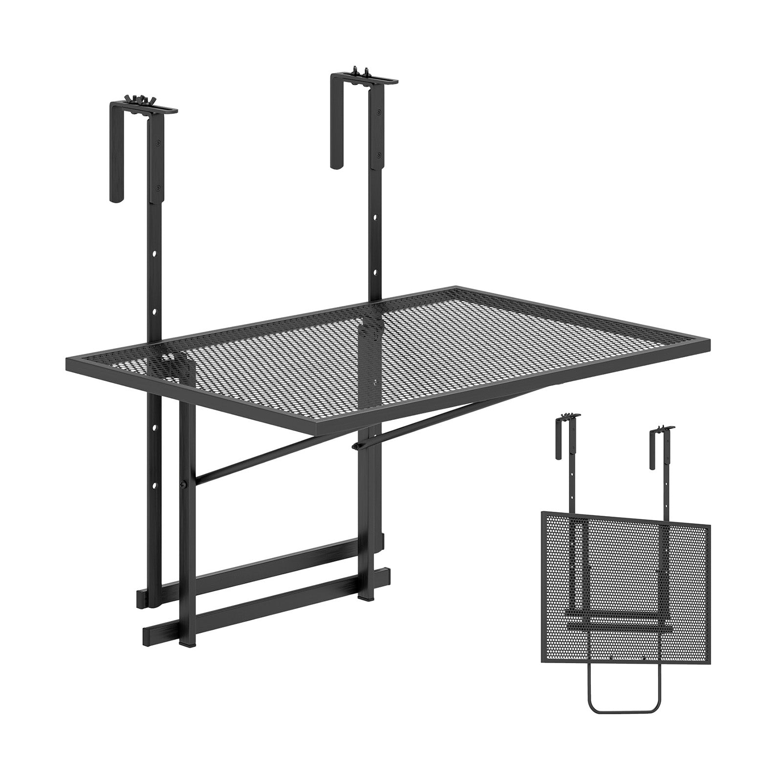 Hanging Foldable Table Floating Desk Planter with Holder