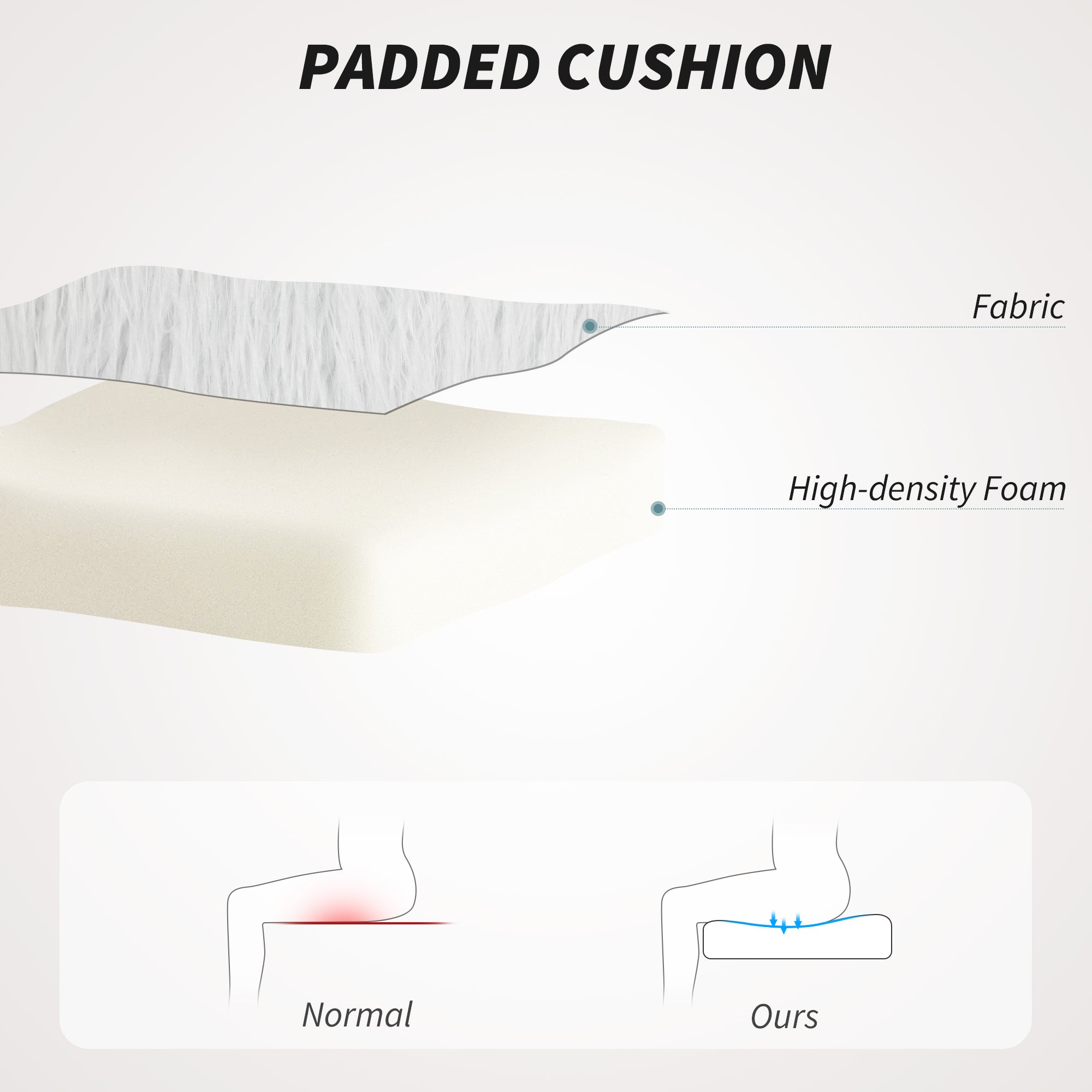 HOMCOM Plush Office Desk Chair, Modern Armless Swivel Vanity Chair with Adjustable Height for Home Office, Bedroom, Living Room, White