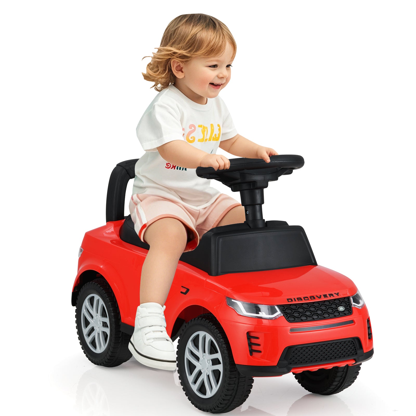 Kids Ride On Push Car Foot-to-Floor Walking Sliding Toy Car-Red