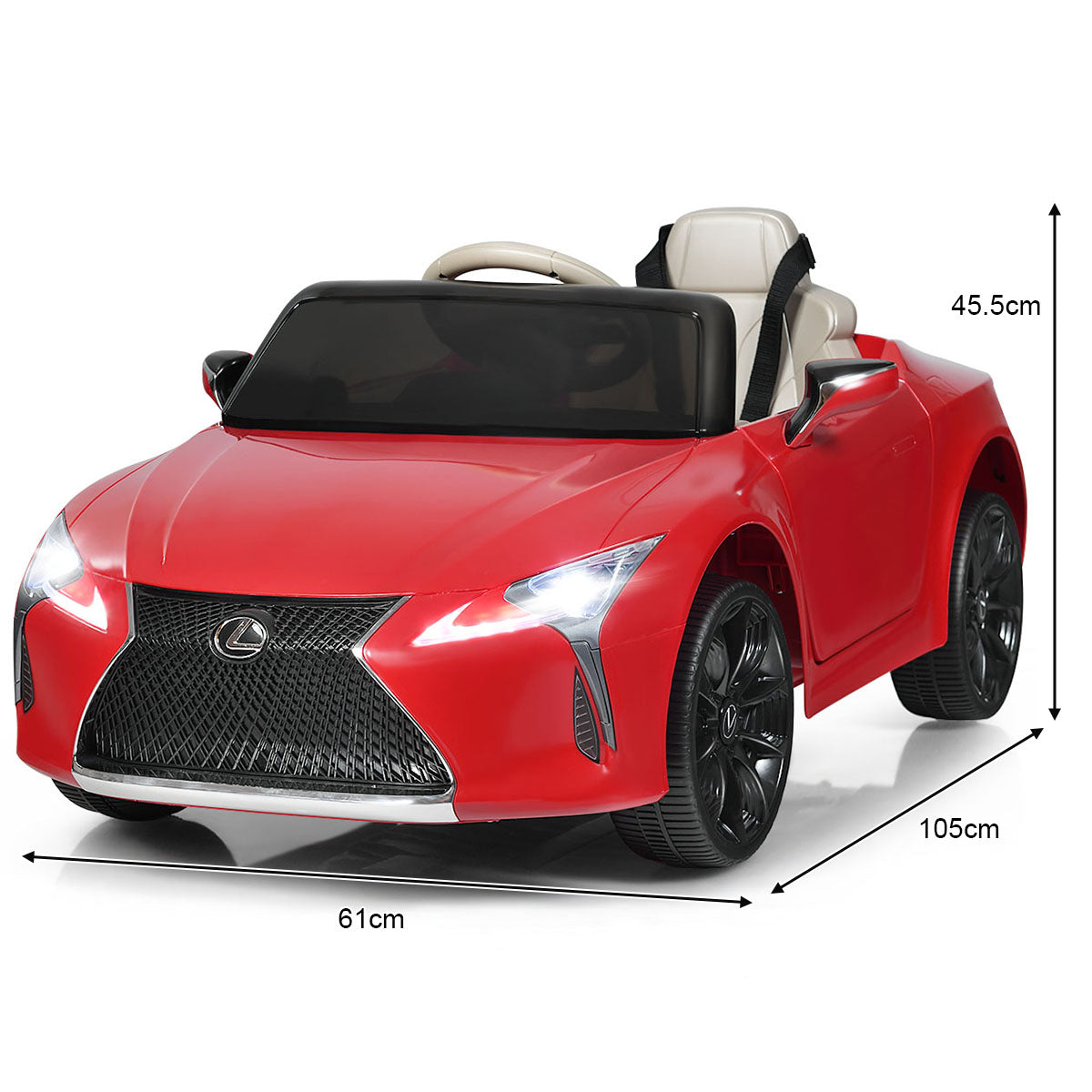 Lexus Official Licensed Electric Ride on Car with Remote Control-Red