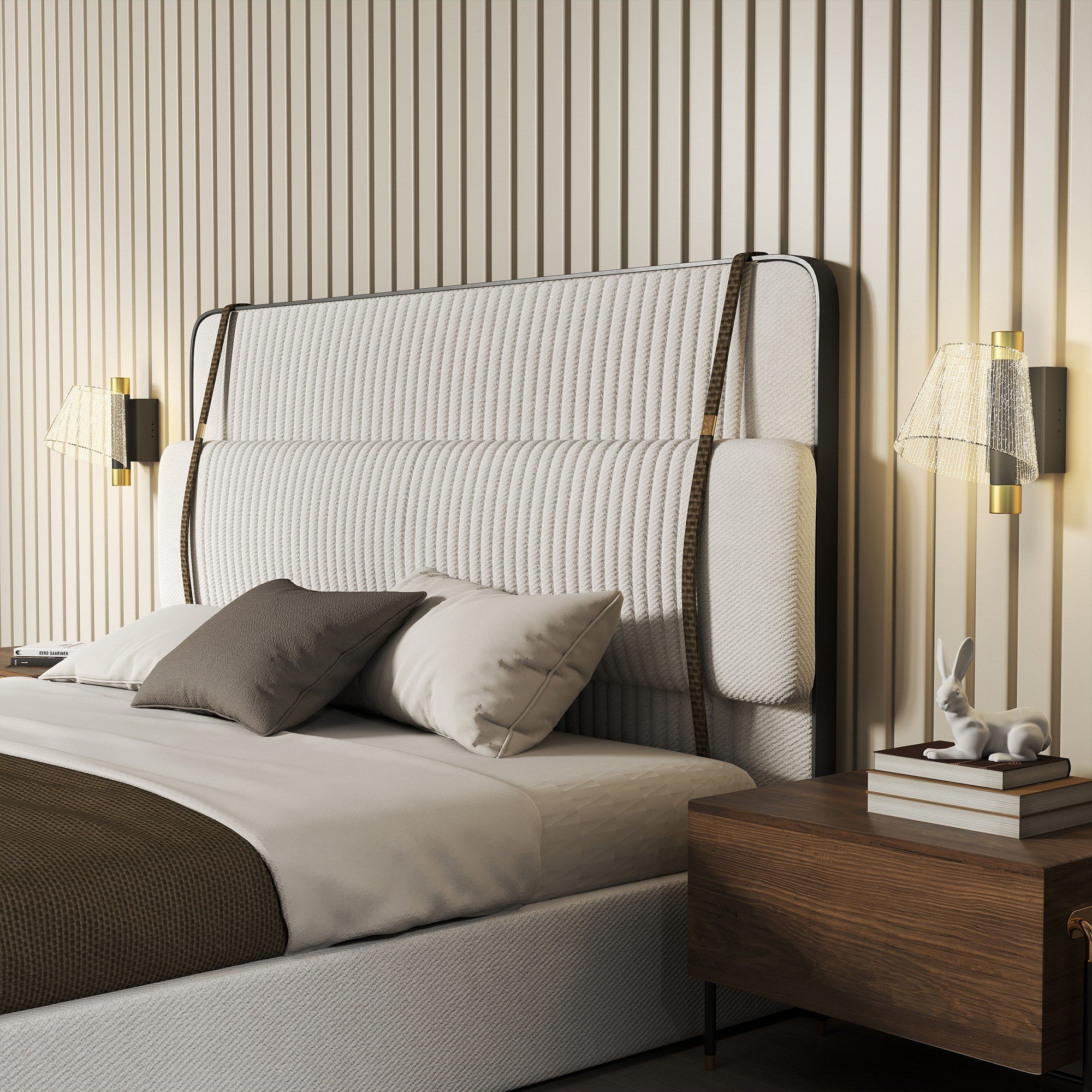 HOMCOM Led Wall Lamp 2 Pack, 5W Modern Indoor Starry Wall Light, Colour Temperature Adjustable 3000K/4000K/6500K, for Bedroom, Living Room, Hallway, Stairs, Black