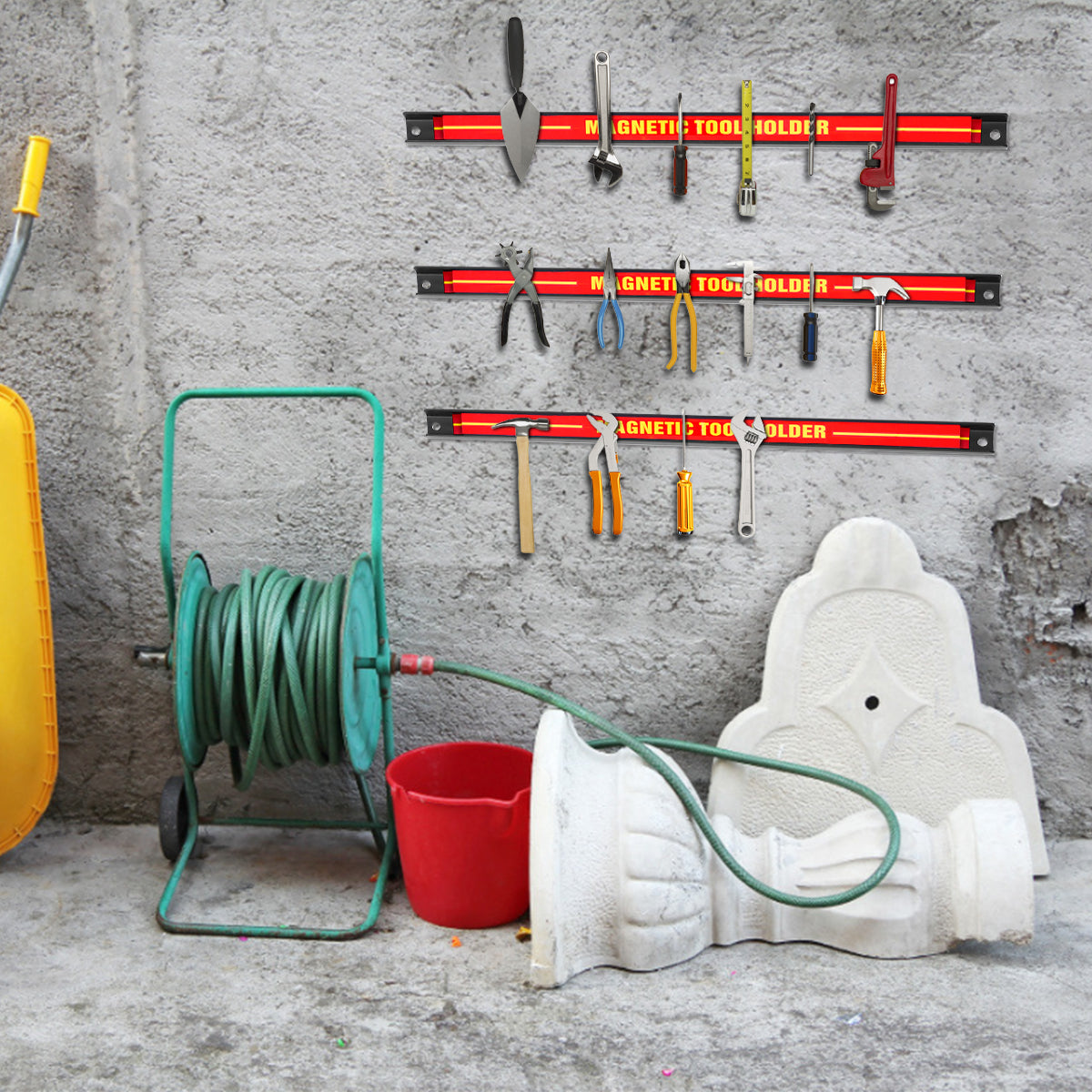 Set of 3 Magnetic Tool Holde with Strong Load Capacity and Mounting Screws