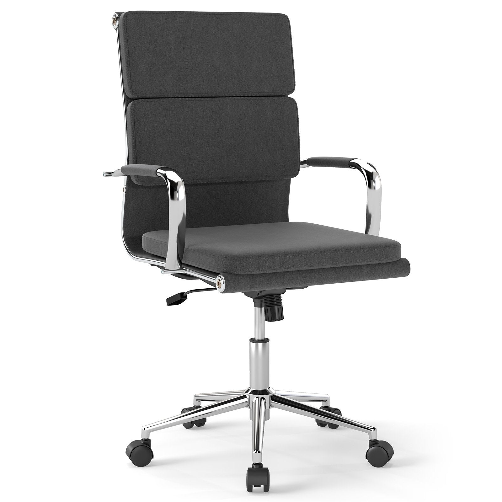 Modern Leatharire Conference Chair with Rocking Backrest-Grey
