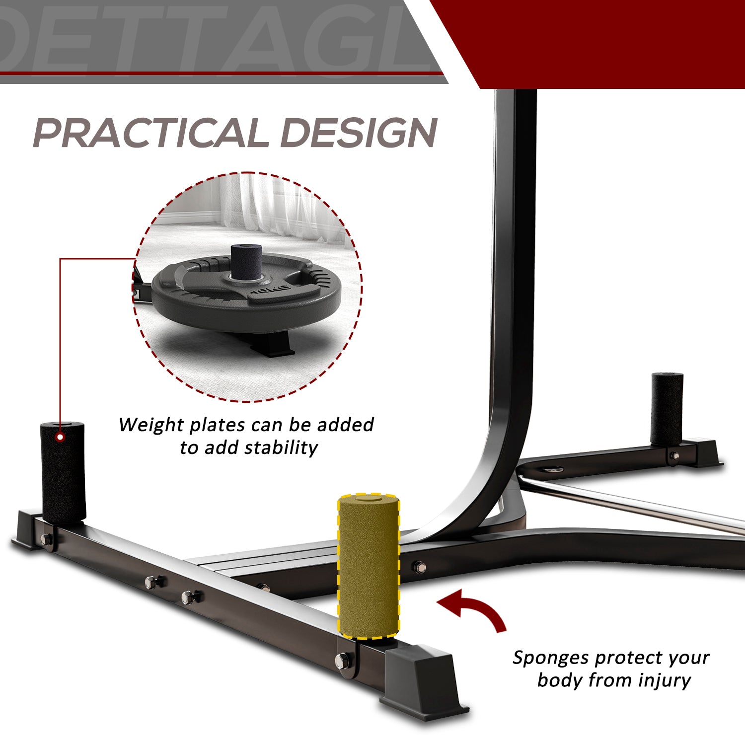 HOMCOM Adjustable Freestanding Speedbag, Punch Bag Hanger, Black