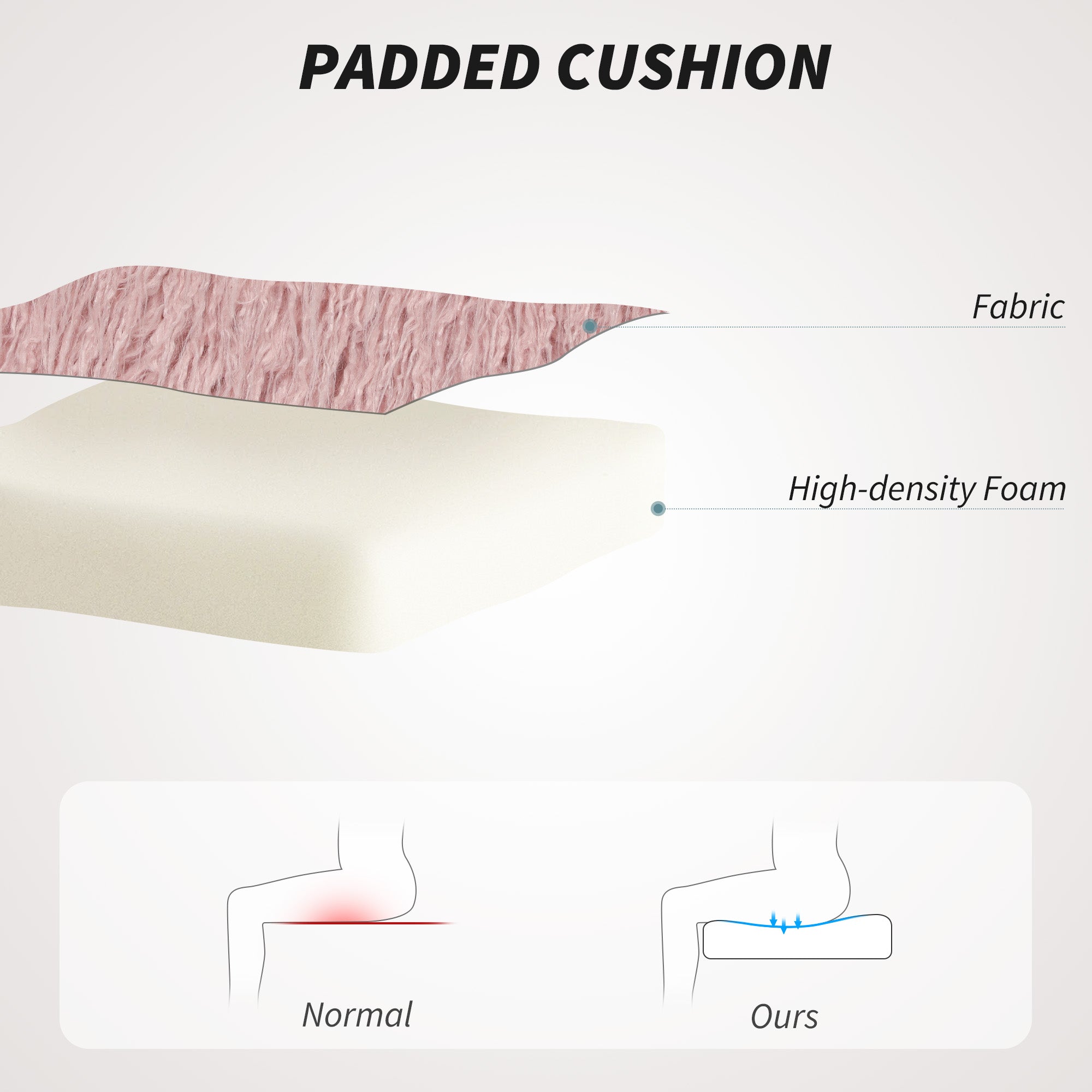 HOMCOM Plush Office Desk Chair, Modern Armless Swivel Vanity Chair with Adjustable Height for Home Office, Bedroom, Living Room, Pink