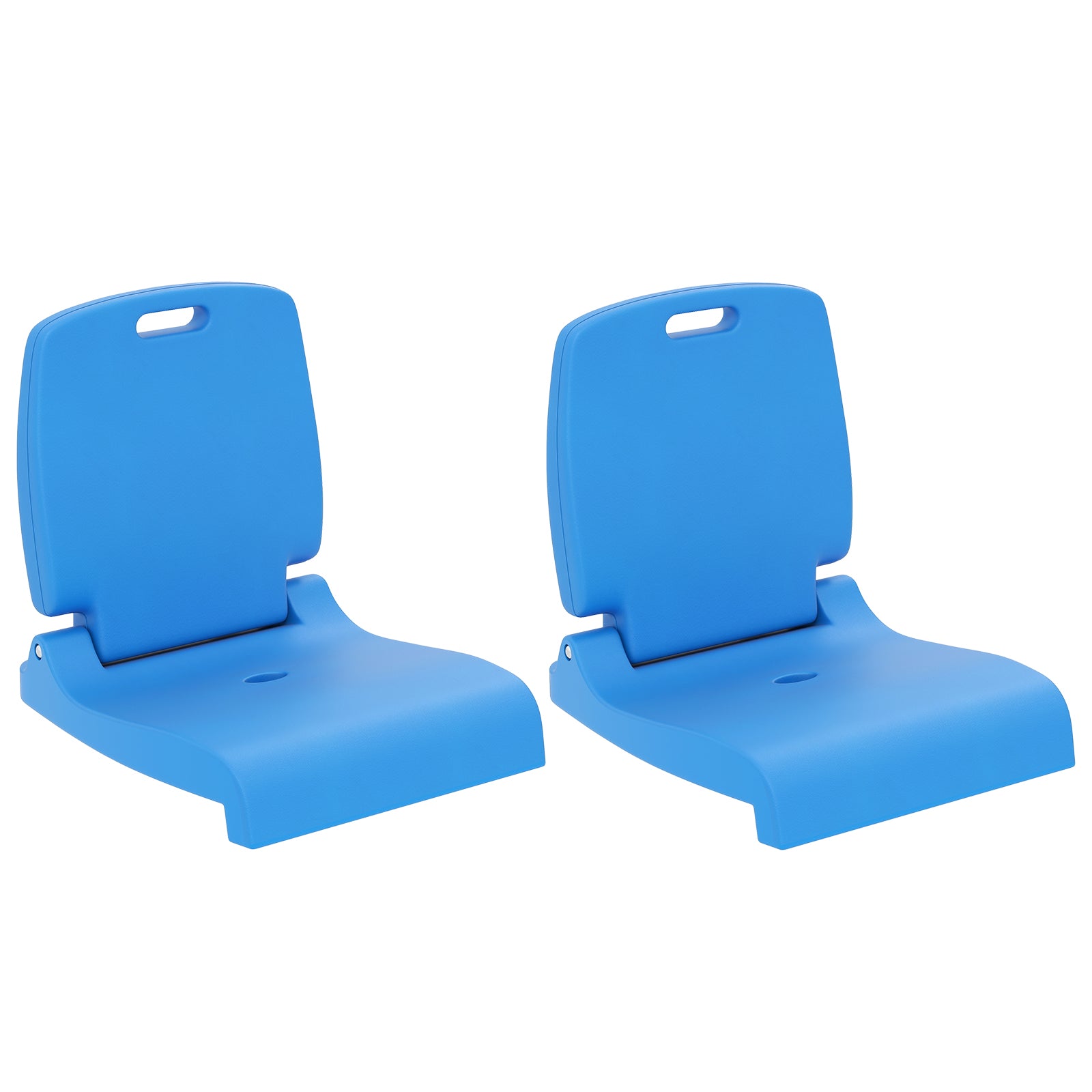 Poolside Chairs with Handle and Back Support for Edge of Pool-Blue