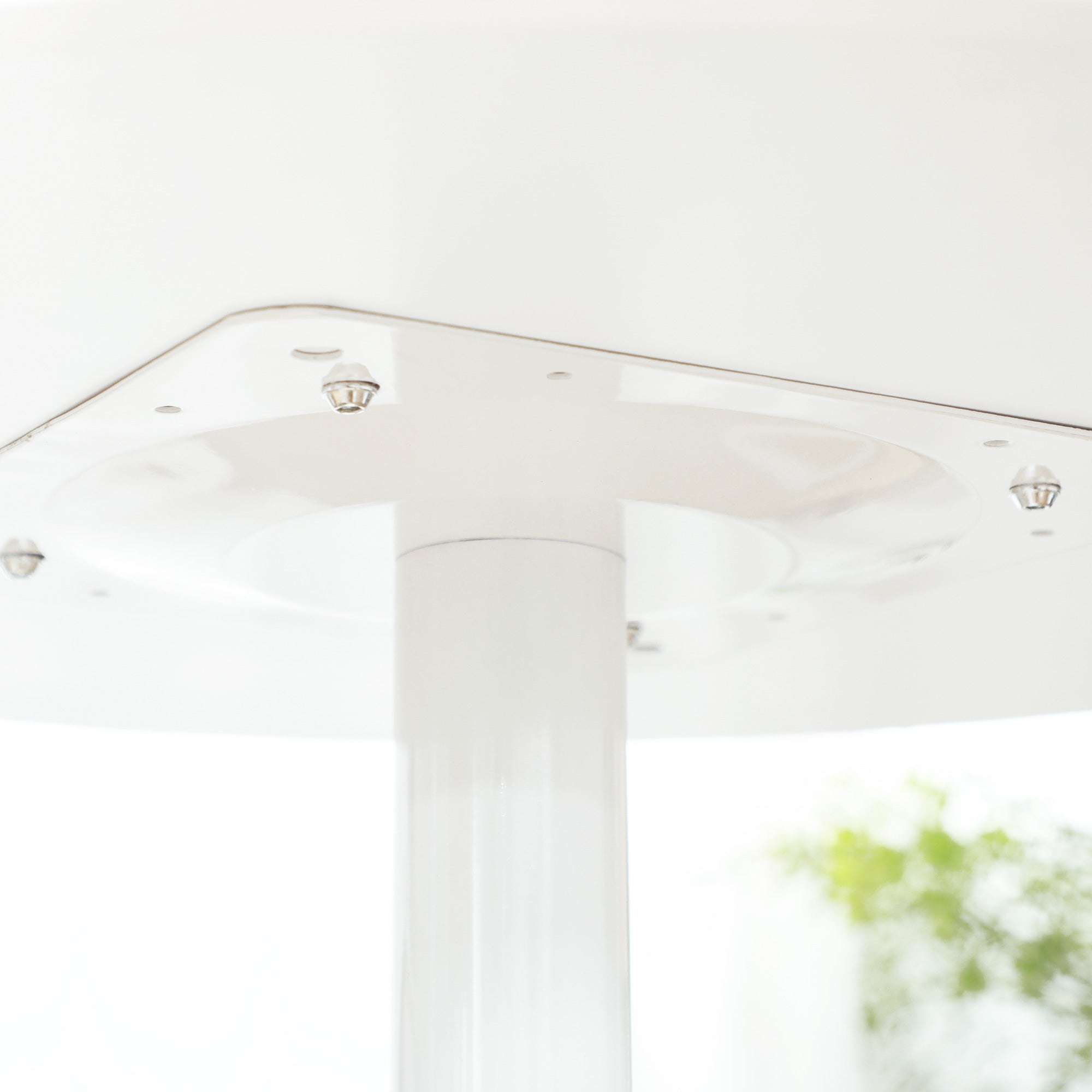 HOMCOM 75H x 70cm Two-Person Minimalistic Dining Table - White