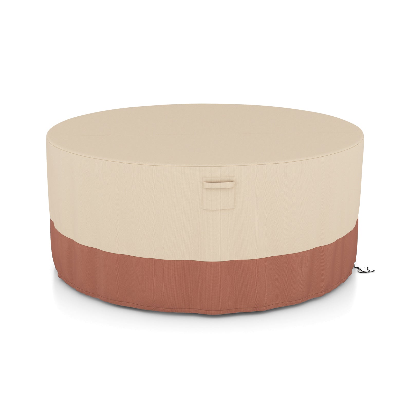 158/181/213 CM Round Patio Furniture Cover-Beige-M