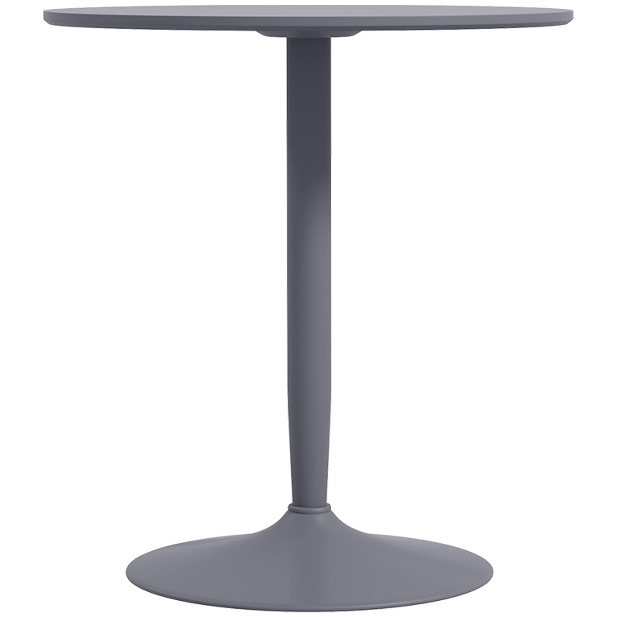 HOMCOM 75H x 70cm Two-Person Minimalistic Dining Table - Grey