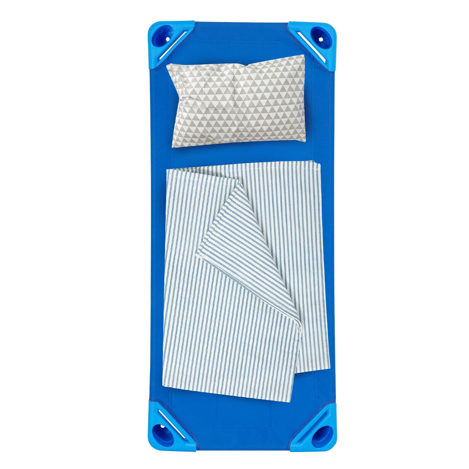 Stackable Kids Nap Cot Bed with Easy Lift Corner