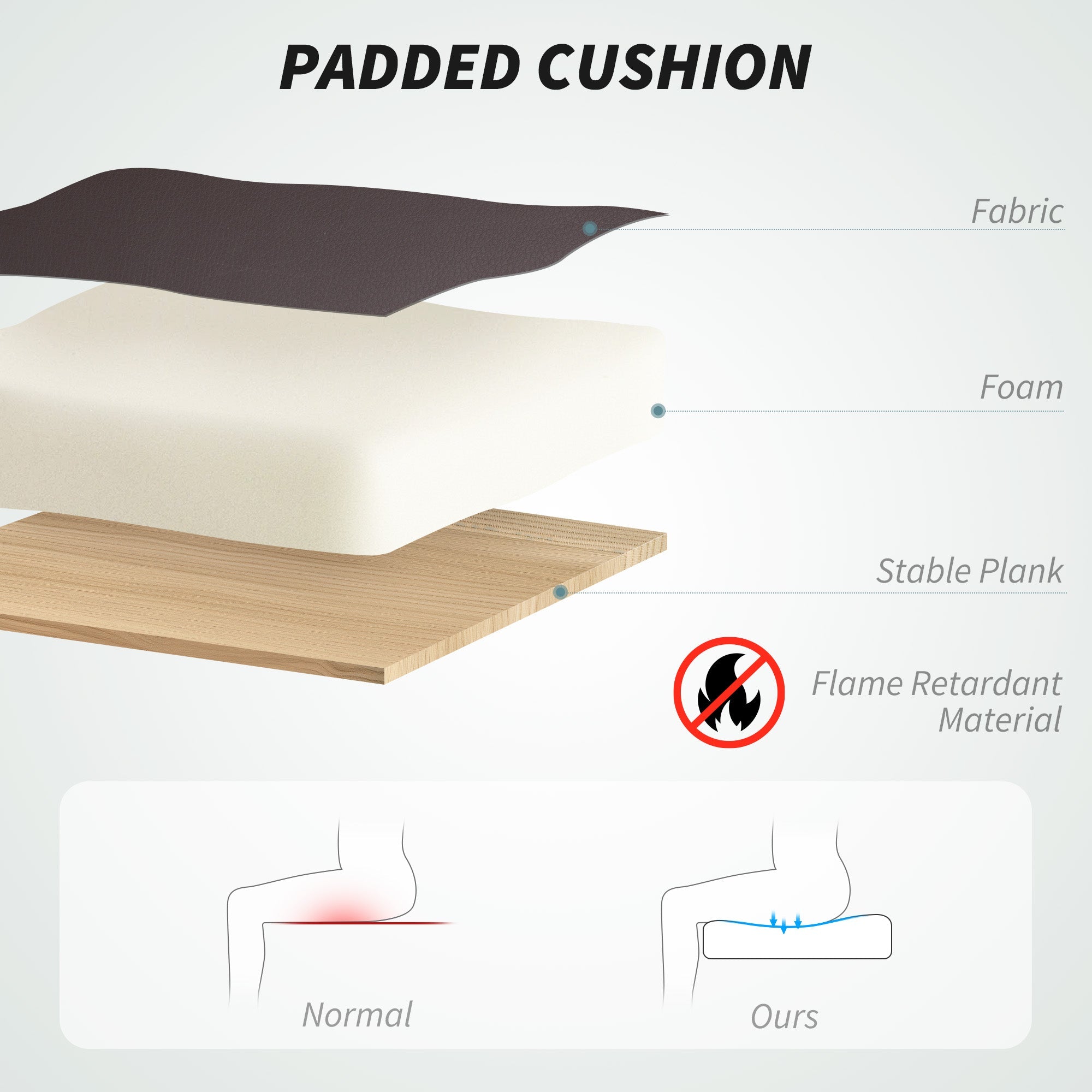 HOMCOM Executive Office Chair with 6-point Massage and Heat - Dark Brown