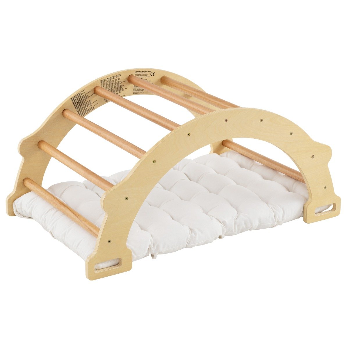 2-in-1 Arch Rocker with Soft Cushion-Natural