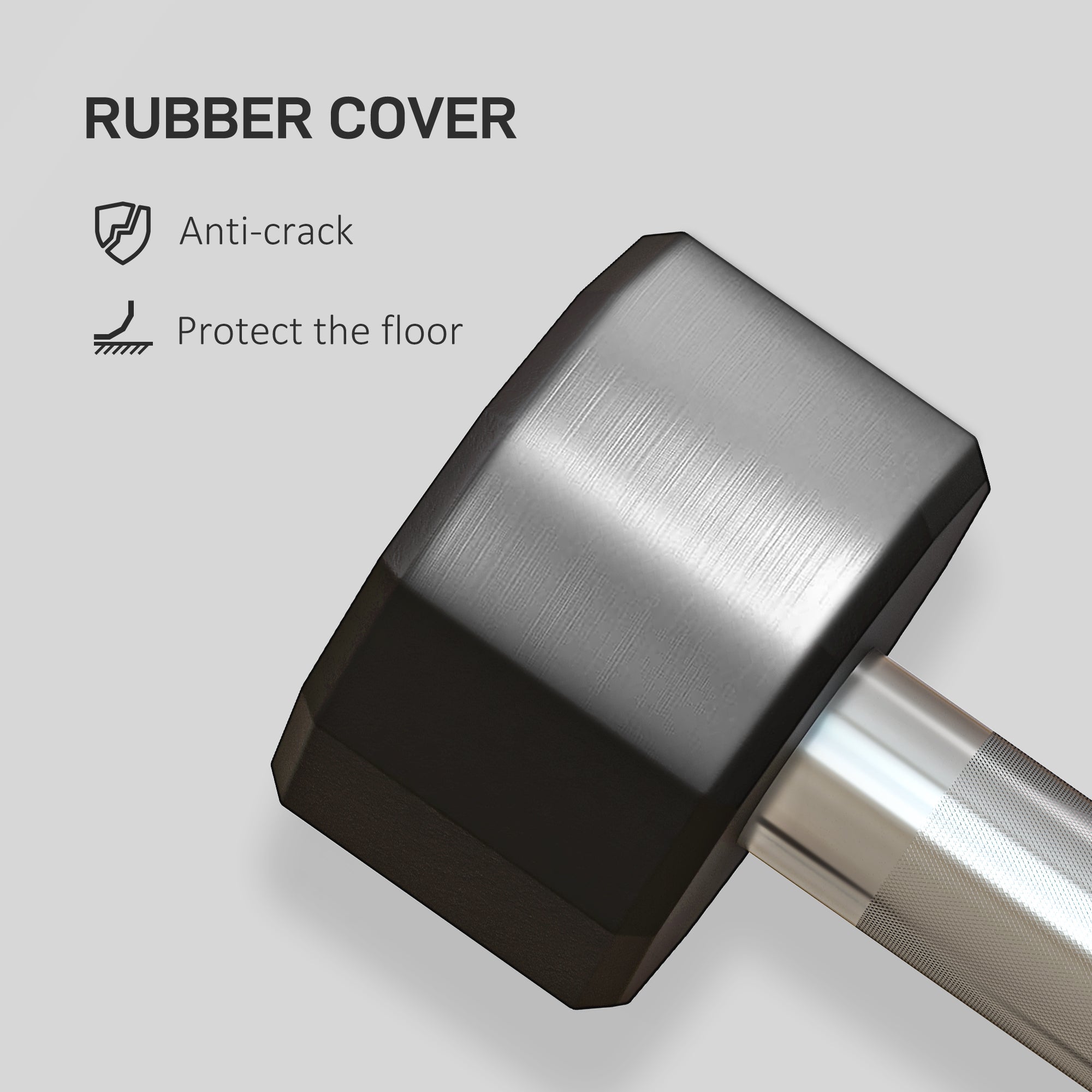 SPORTNOW Dumbbells Weights Set with 12-Sided Shape and Non-Slip Grip for Men Women Home Gym Workout, 2 x 2kg