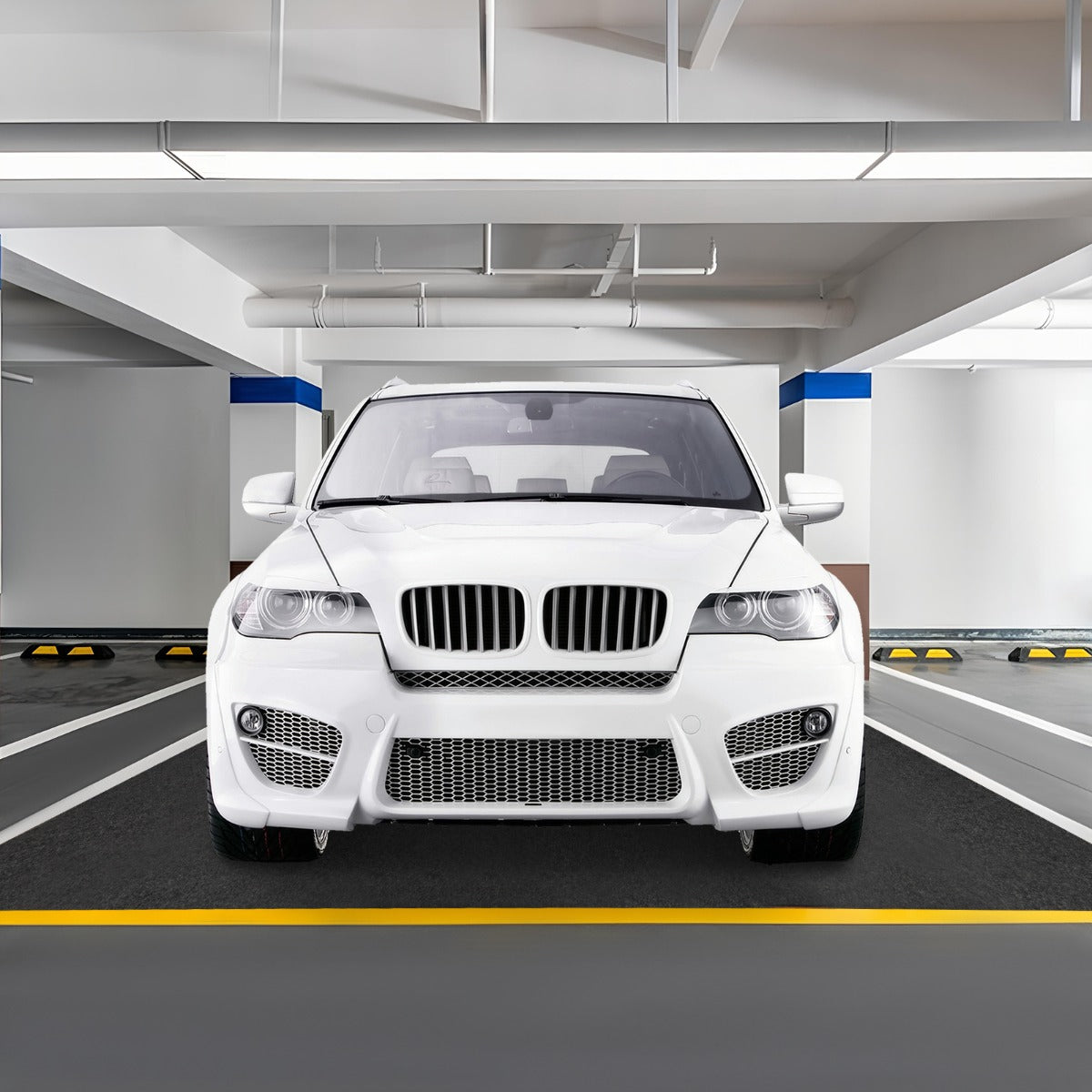 253 x 221 cm Reusable and Washable Garage Floor Mat Includes Double Sided Tape