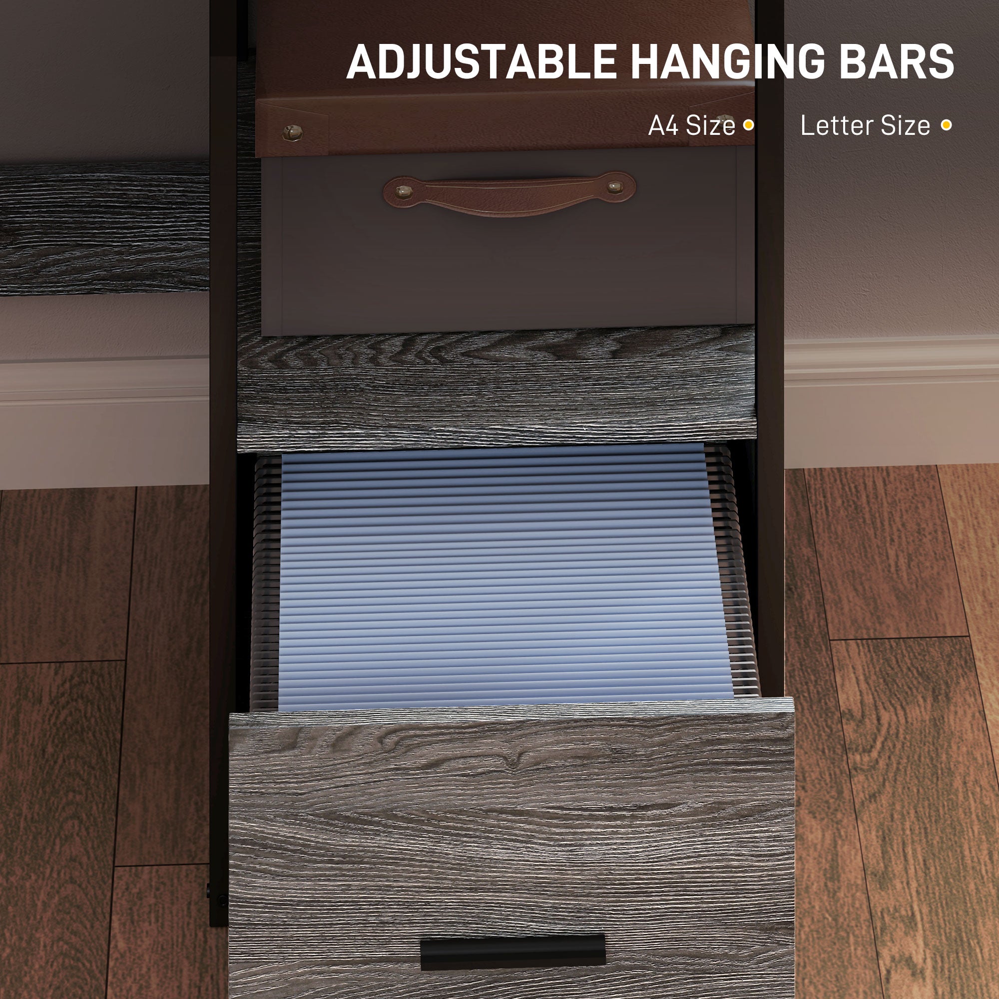 HOMCOM Industrial 'L' Shaped Multi-Work Desk - Charcoal Grey