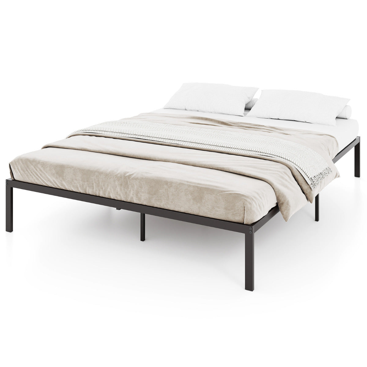 King Size Metal Bed Frame for Easy Assembly