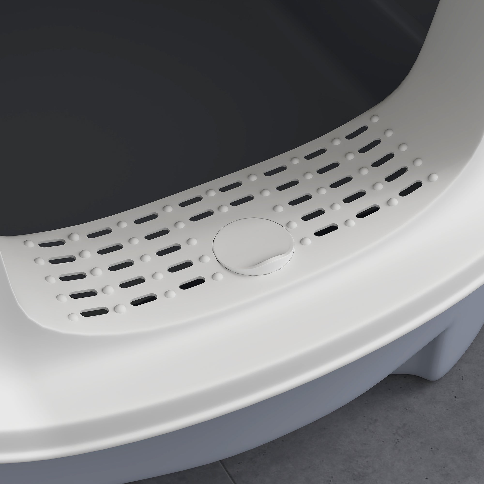 PawHut Cat Litter Box with Lid, Scoop, Deodorisation Bags, Top Entry