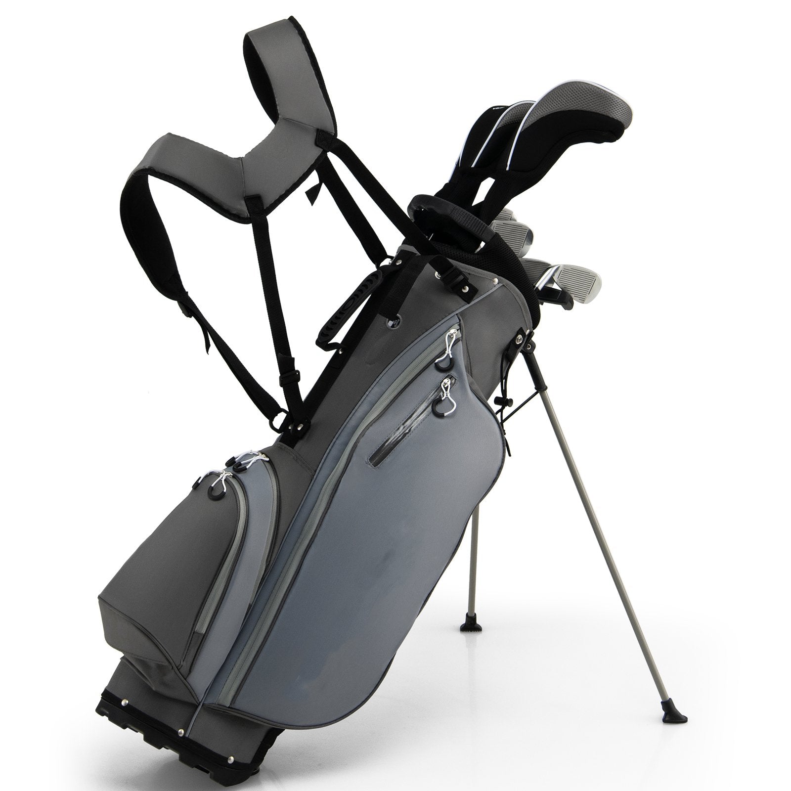 Men's Complete Golf Clubs Package Set 10 Pieces-Grey