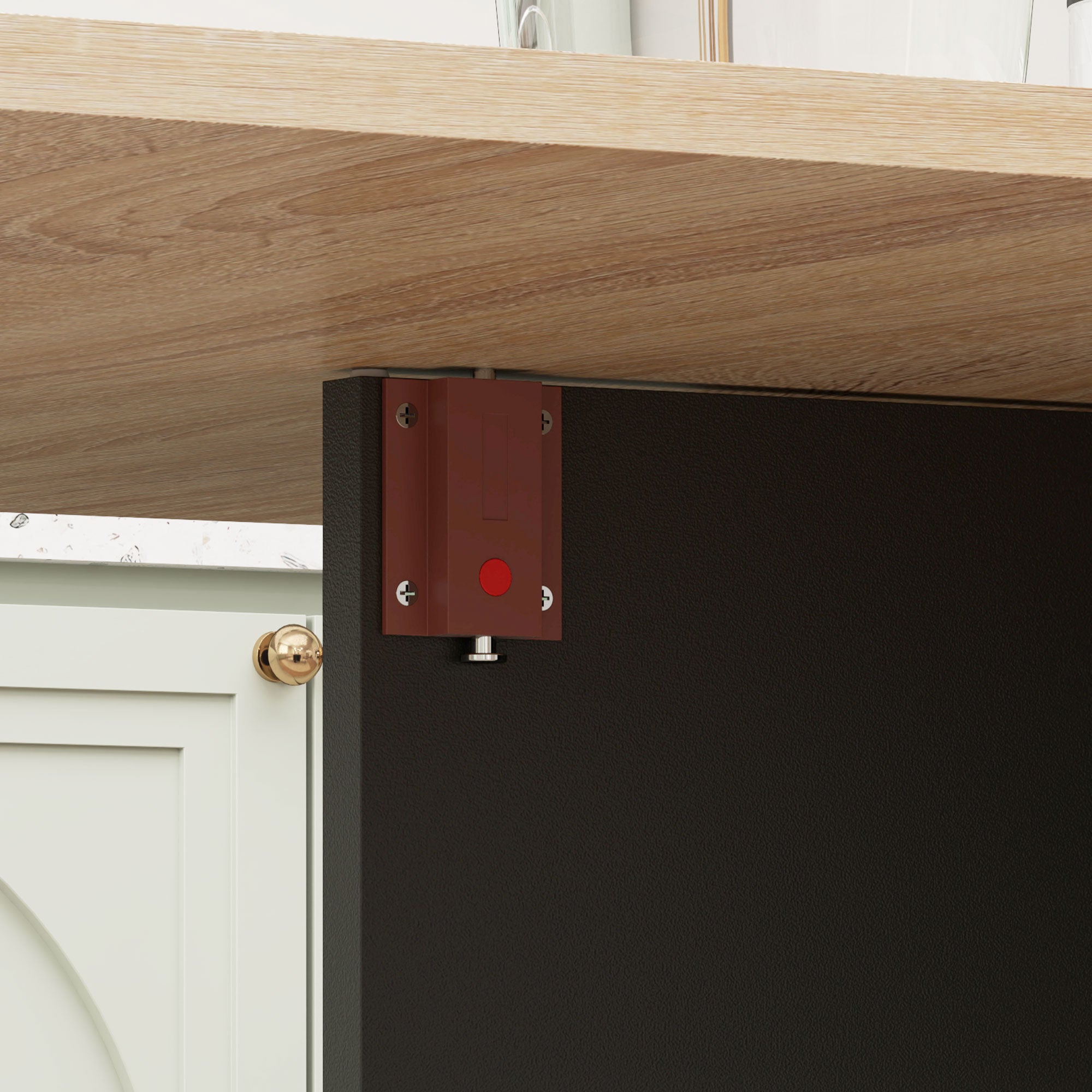 HOMCOM Folding Dining Table, Drop Leaf Table with 2-Tier Shelves, Rolling Casters, for Small Spaces, Kitchen, Oak and Black