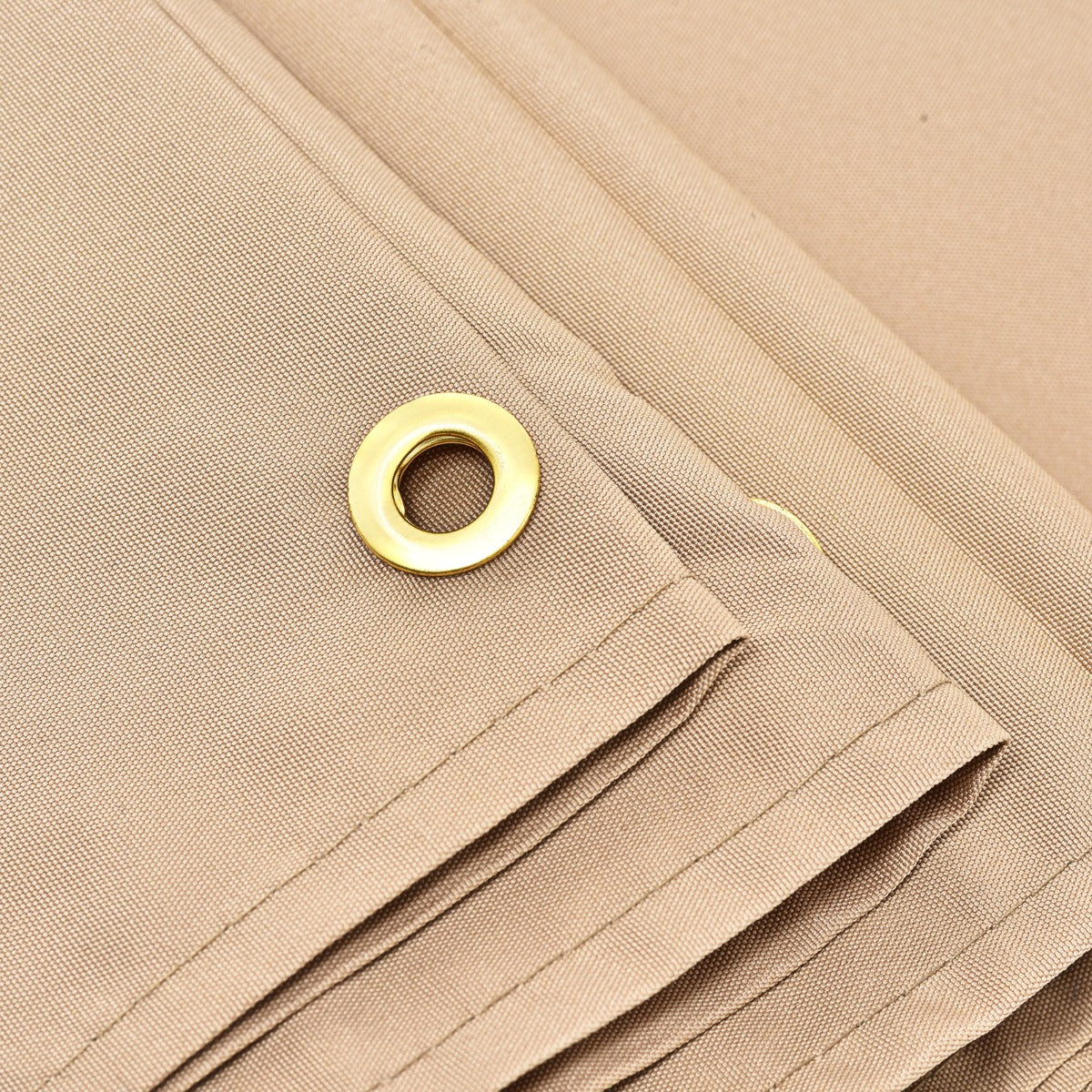 Sun Block Shade Cloth with Taped Edge Copper Grommets