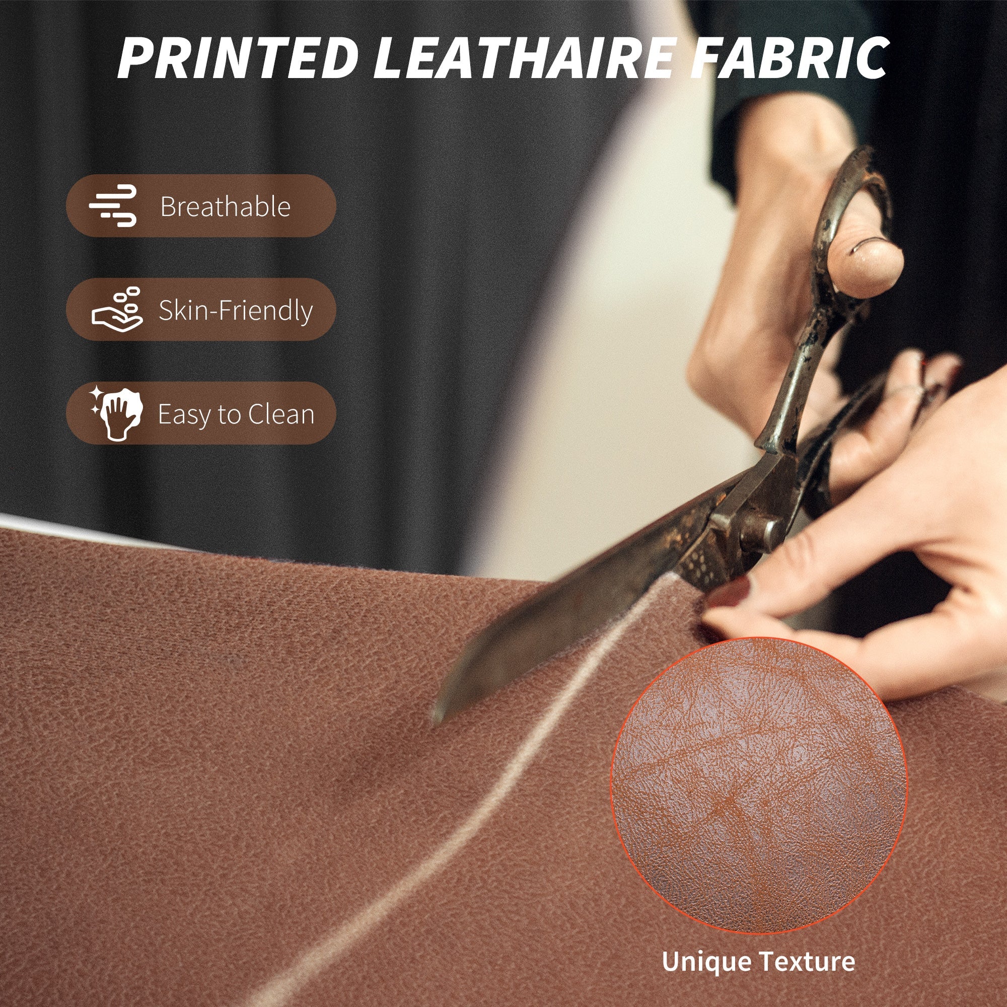 HOMCOM Leathaire Reclining Office Chair with Lumbar Support Pillow - Dark Brown