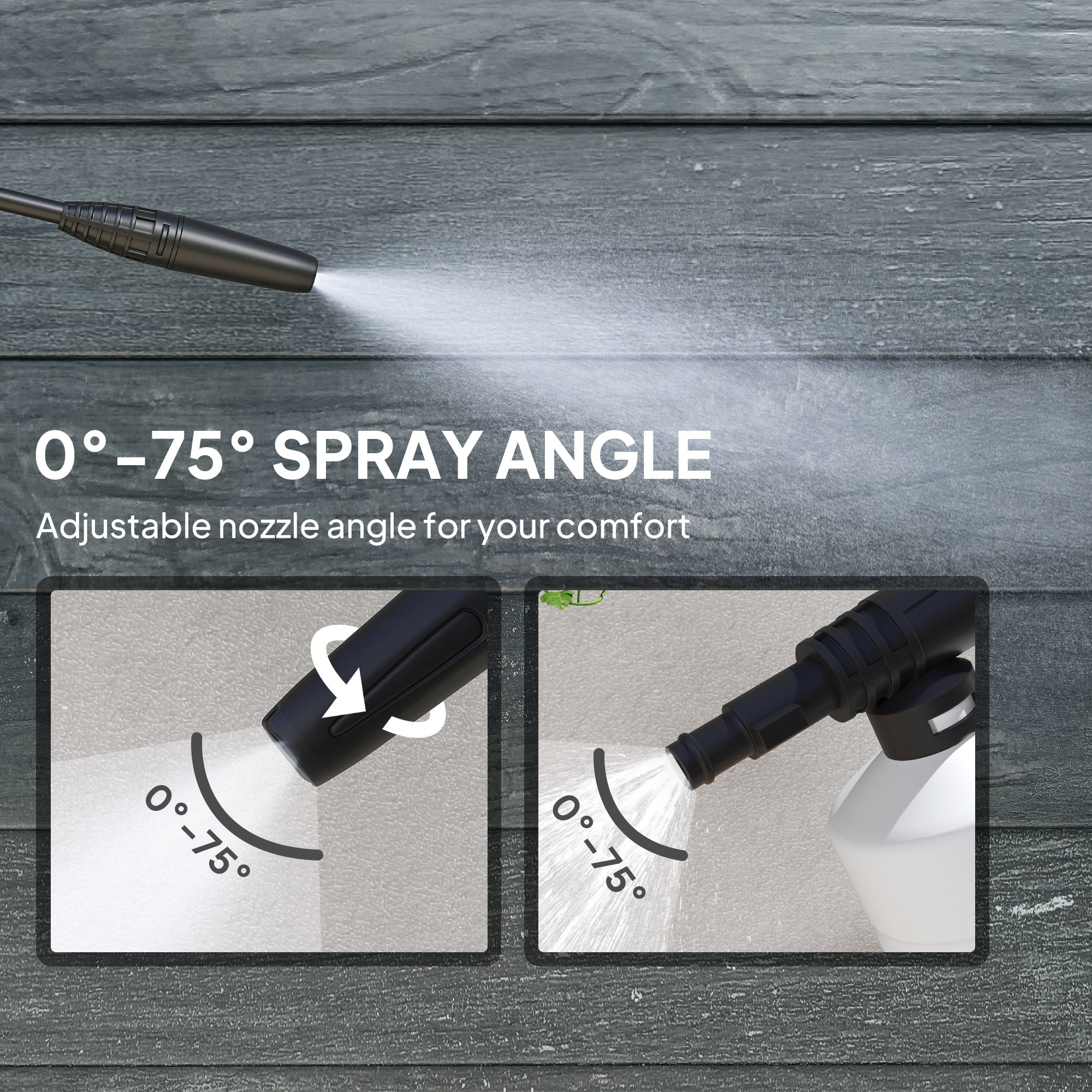 Outsunny 1600W 130-Bar Pressure Washer - Green