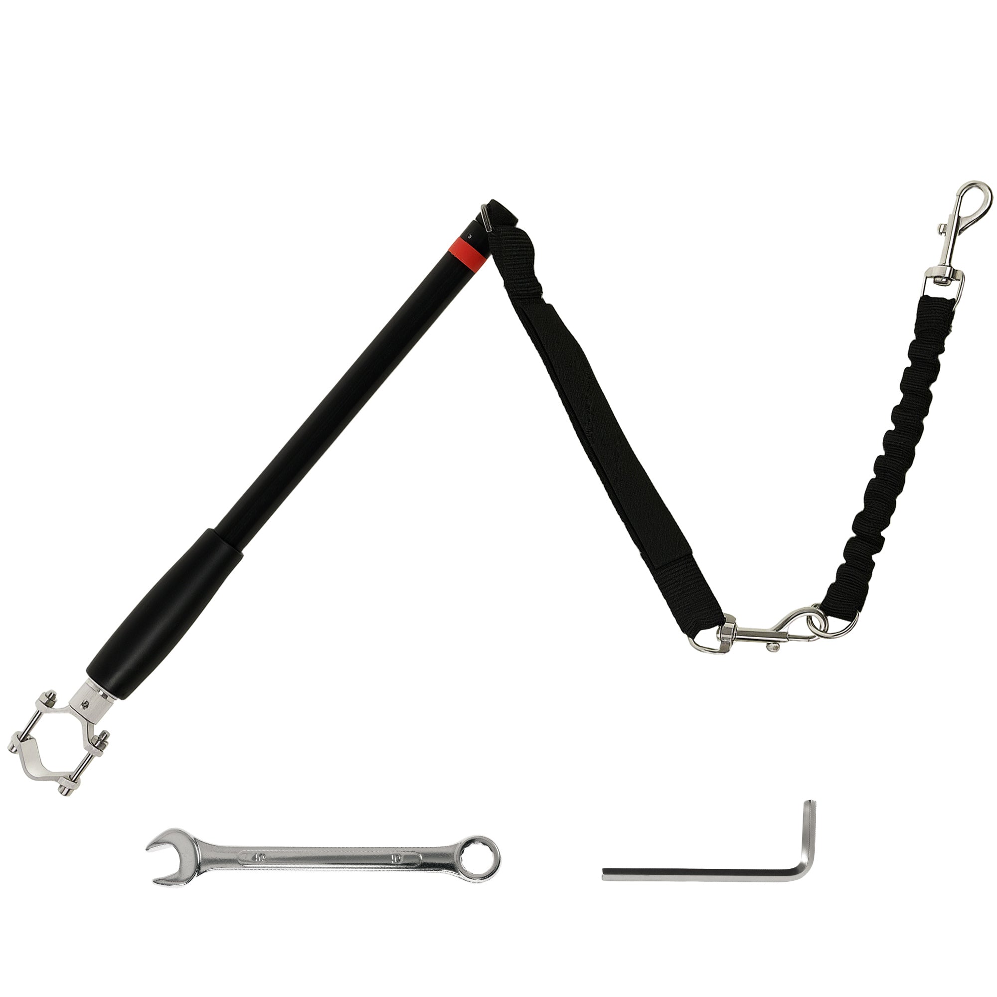 PawHut Dog Lead for Bicycle, Dog Leash for Cycling, Training, Jogging, Black