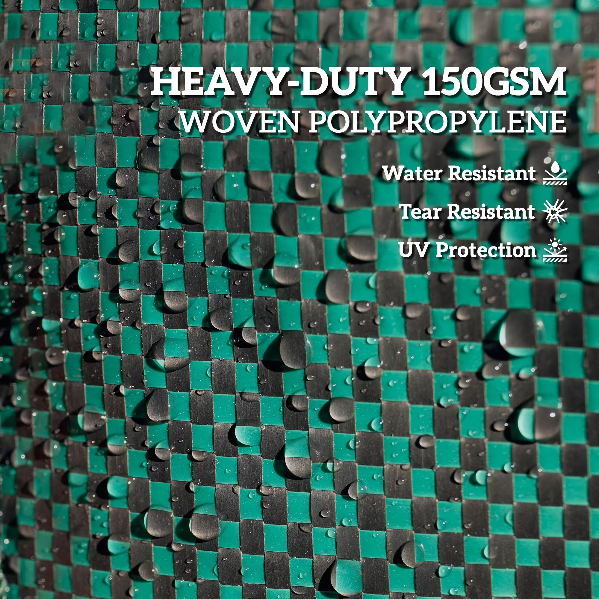 Outsunny Garden Waste Bags, 300L x 3 Heavy Duty Garden Bags, Foldable and Reusable Waste Sacks with Handles for Loading Leaf, Trash, Debris, Green