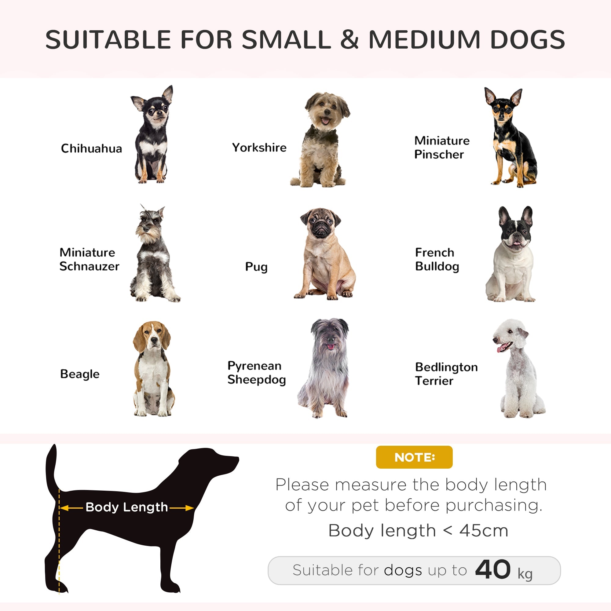 PawHut Elevated Dog Sofa Bed, with Cushion, for Medium and Small Dogs, Grey