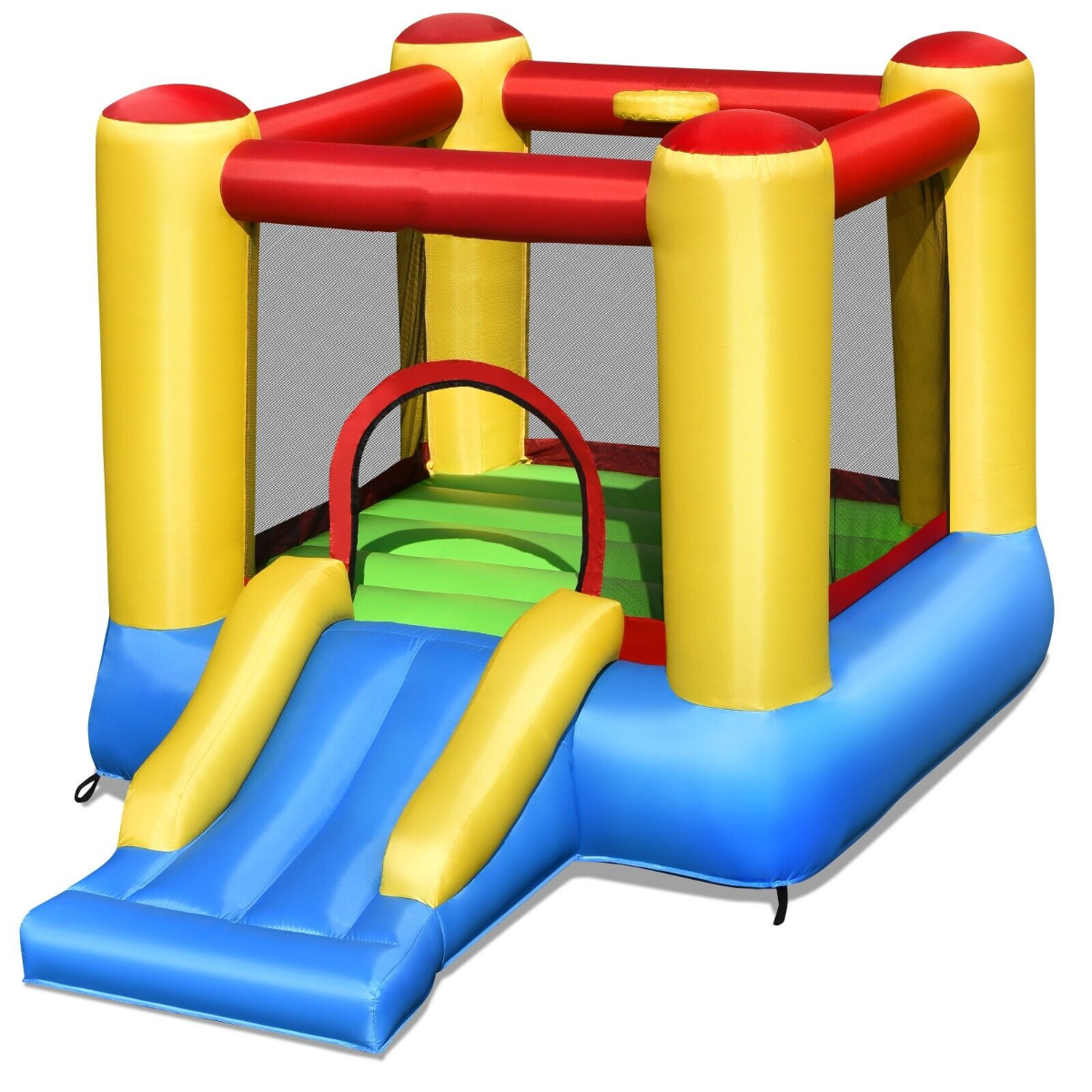 Kids Inflatable Bounce House with Slide and 450W Air Blower